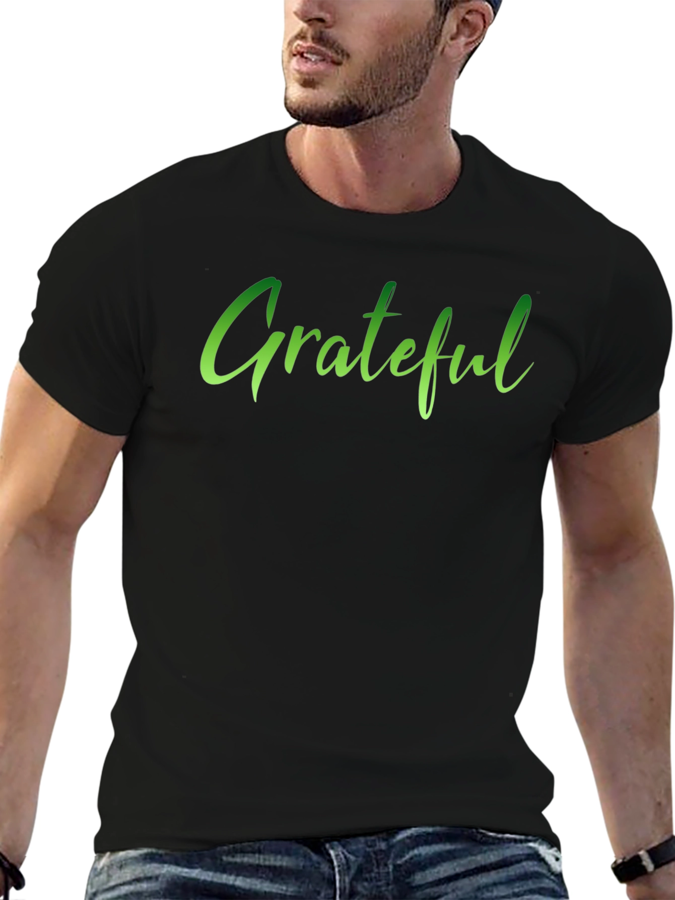 Grateful Black T-Shirt - Stylish Graphic Tee