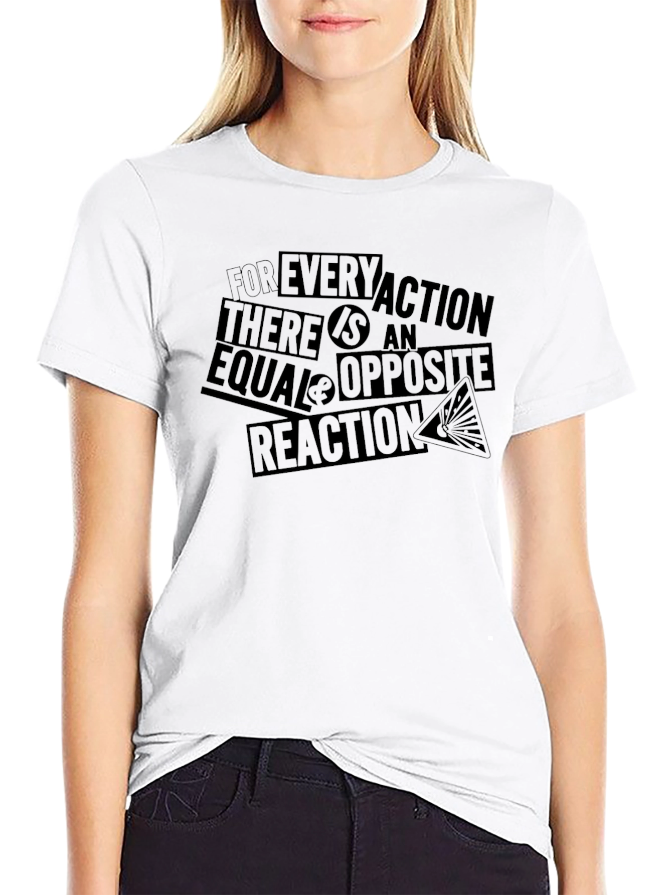 Newtons Third Law T-Shirt: Equal & Opposite Reaction