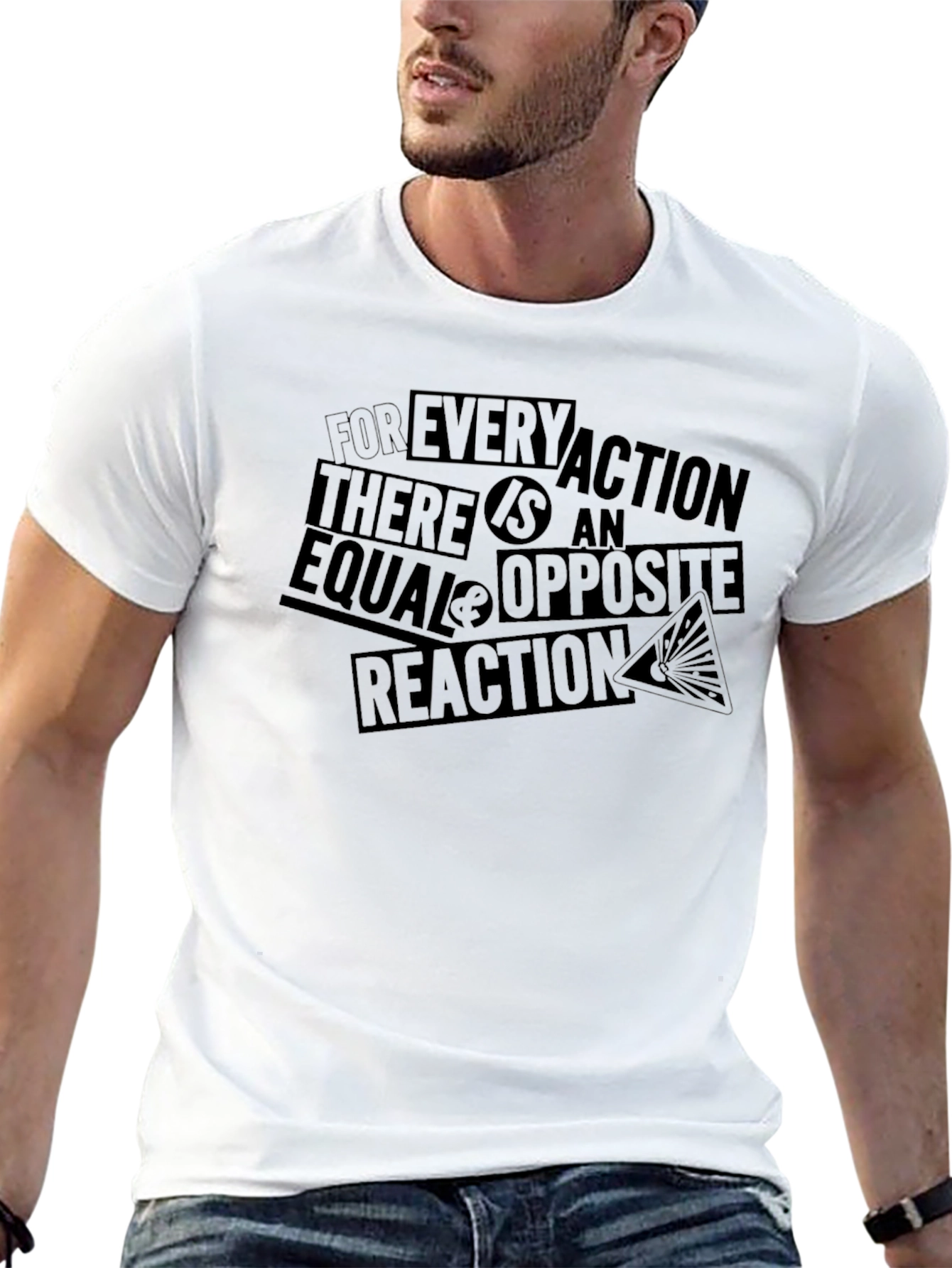 Newtons Third Law T-Shirt: Equal & Opposite Reaction
