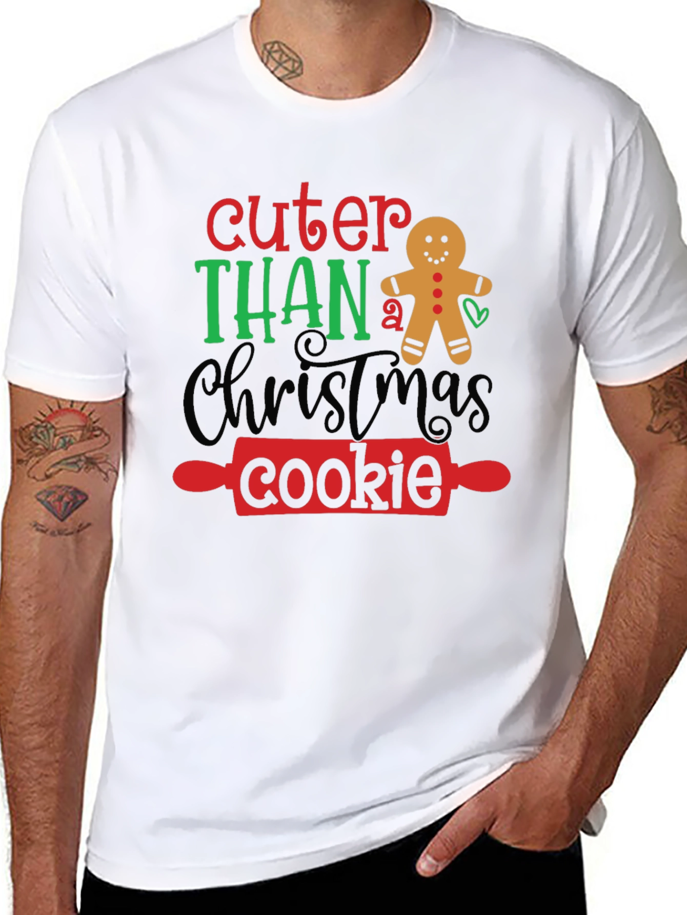 Cuter Than a Christmas Cookie Holiday T-Shirt