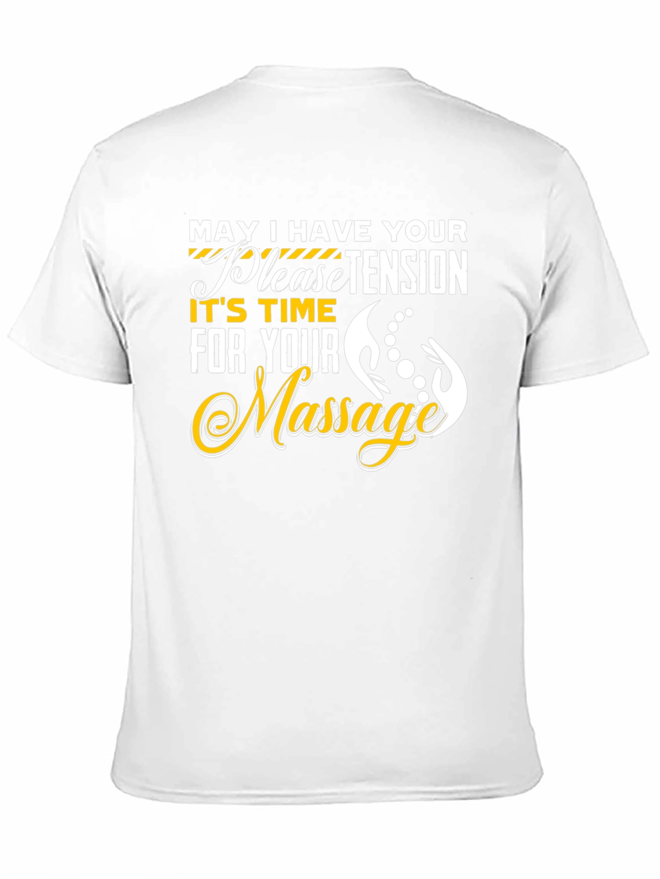 Relaxing Massage Time Graphic Tee - Black Cotton T-Shirt