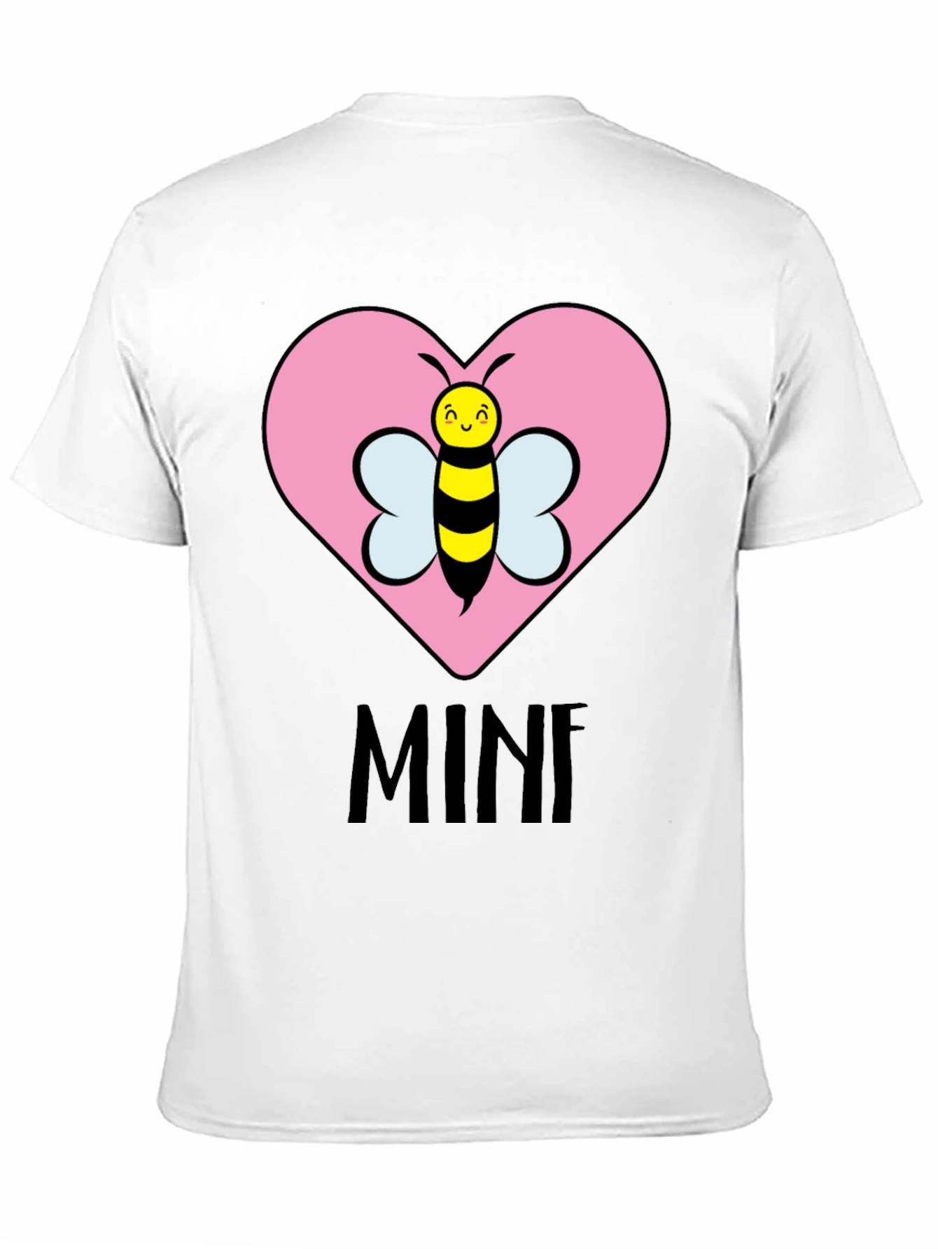 Bee Mine T-Shirt - Cute Heart Design