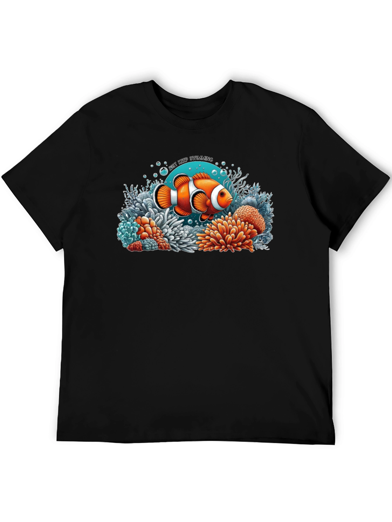 Clownfish Graphic T-Shirt - Just Keep Swimming