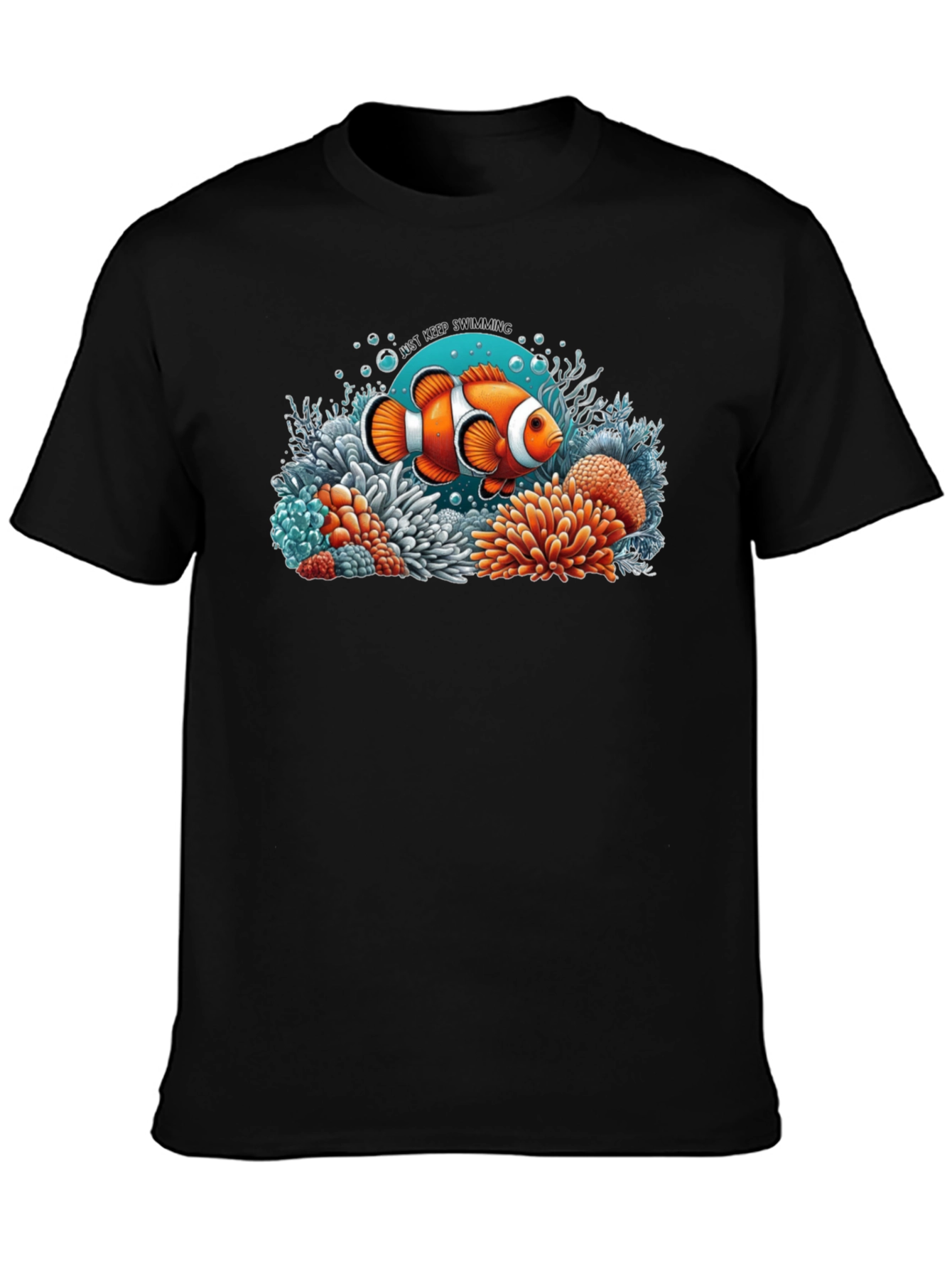 Clownfish Graphic T-Shirt - Just Keep Swimming