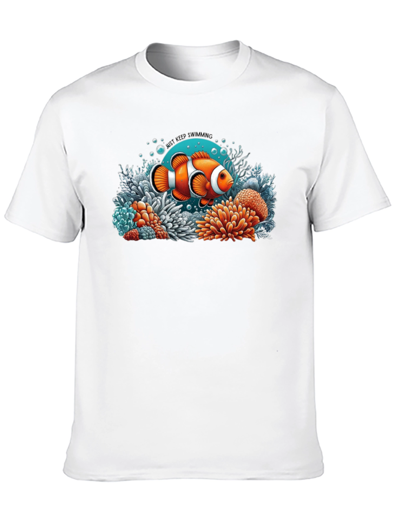 Clownfish Graphic T-Shirt - Just Keep Swimming