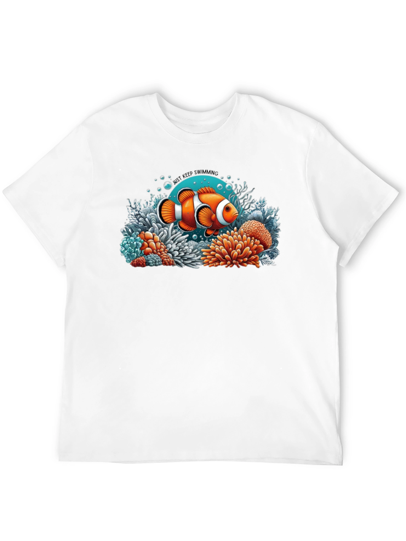 Clownfish Graphic T-Shirt - Just Keep Swimming