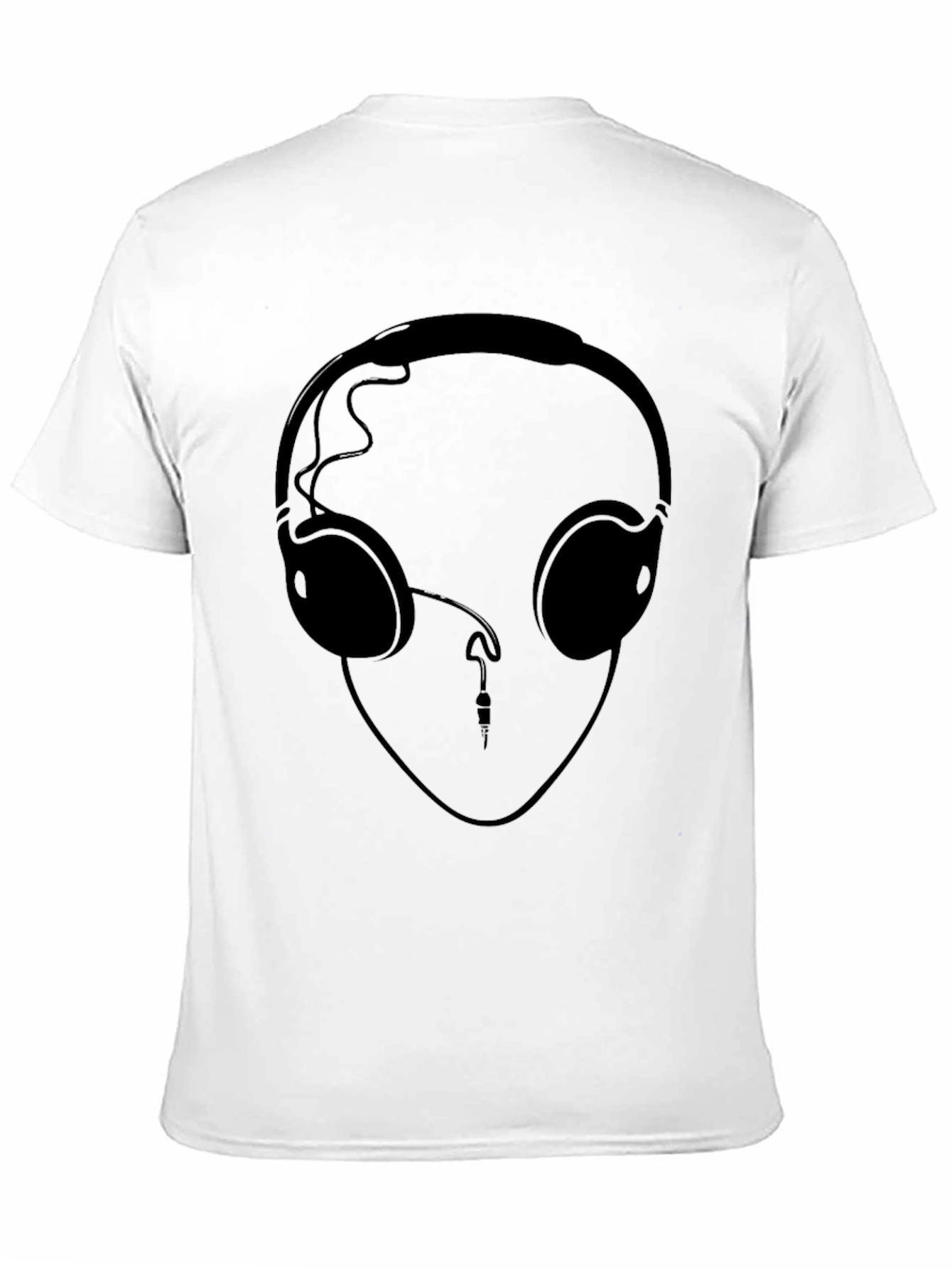 Headphone Graphic Tee - Cool Black T-Shirt