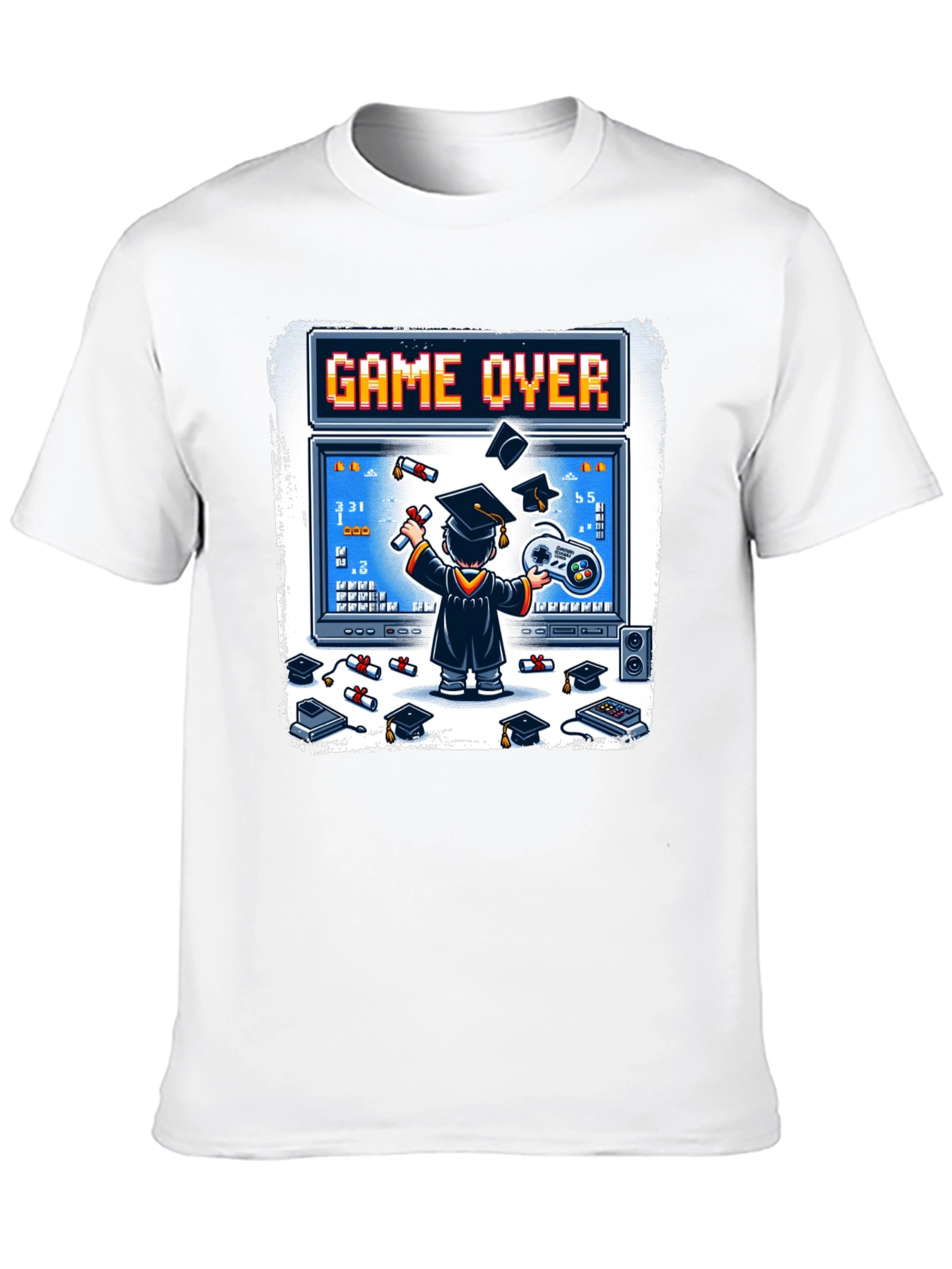 Game Over Graduation T-Shirt - Gamer Grad Gift