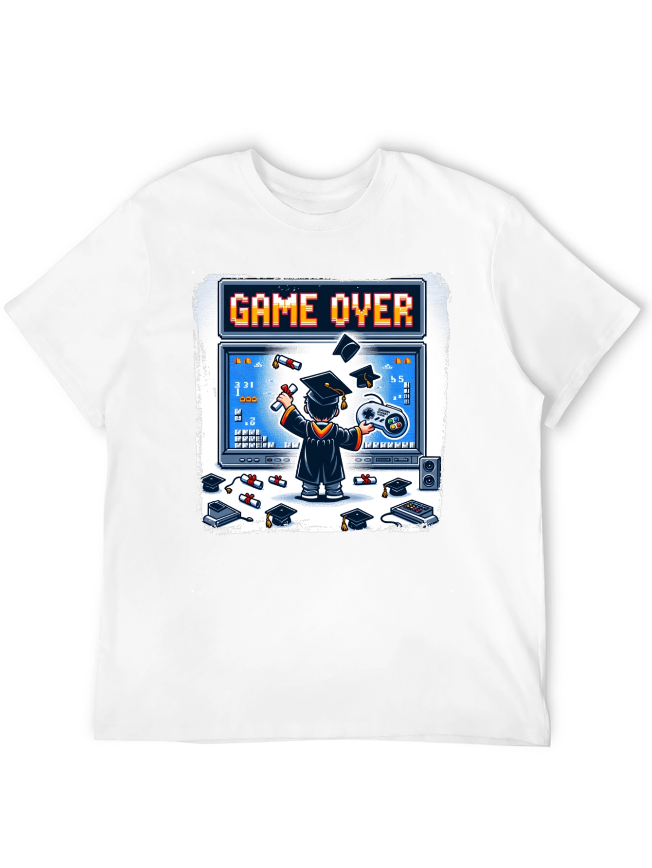 Game Over Graduation T-Shirt - Gamer Grad Gift