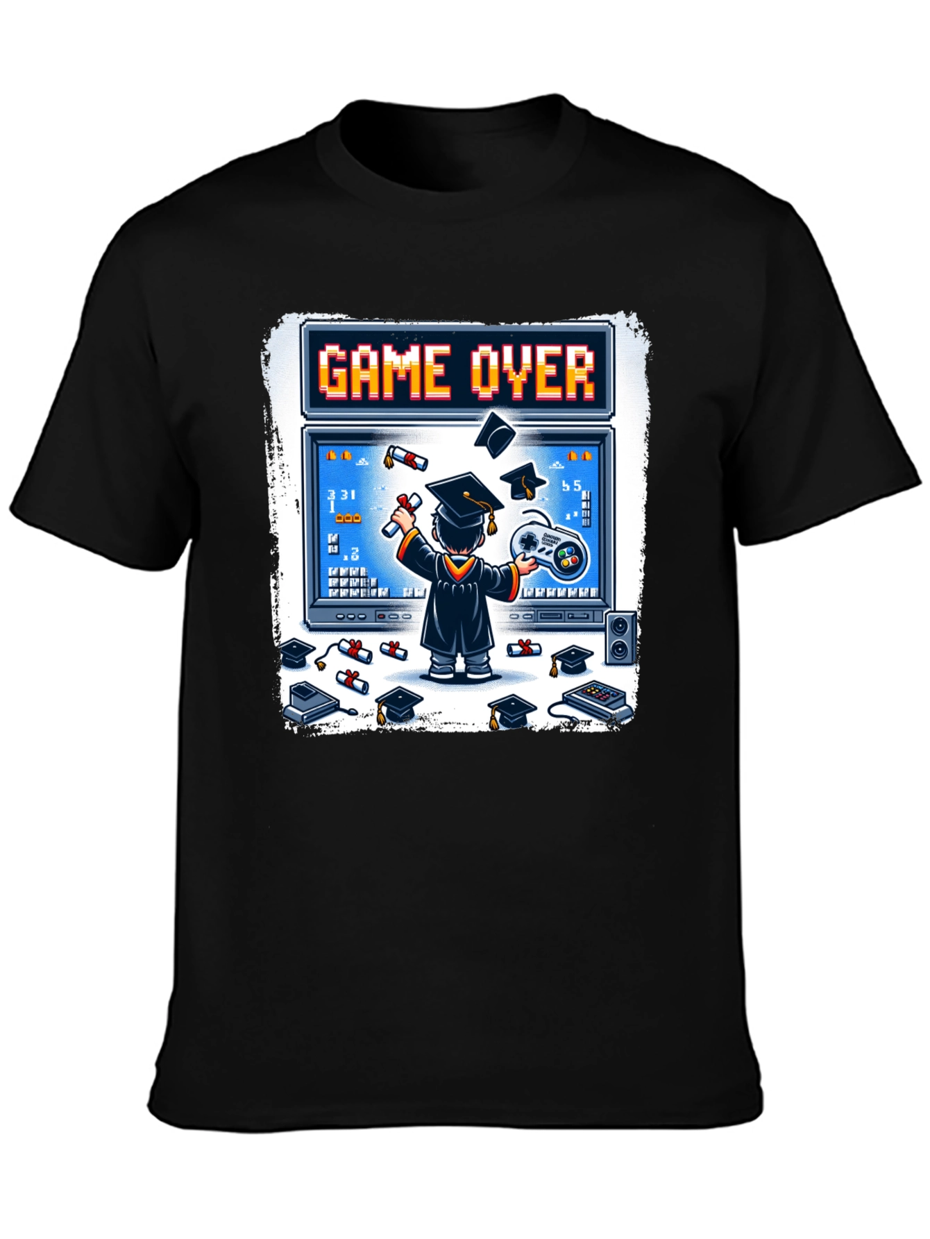 Game Over Graduation T-Shirt - Gamer Grad Gift