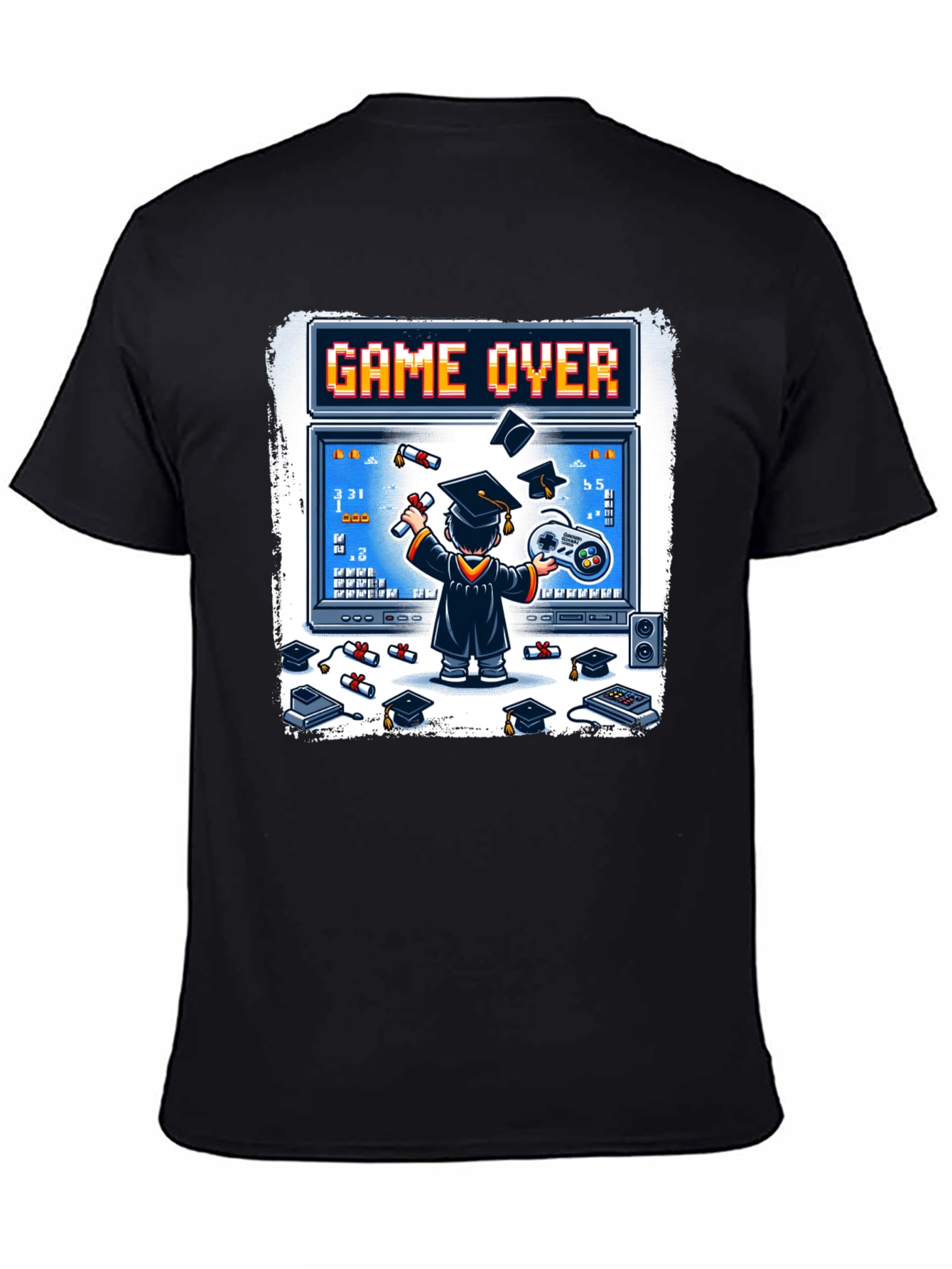 Game Over Graduation T-Shirt - Gamer Grad Gift
