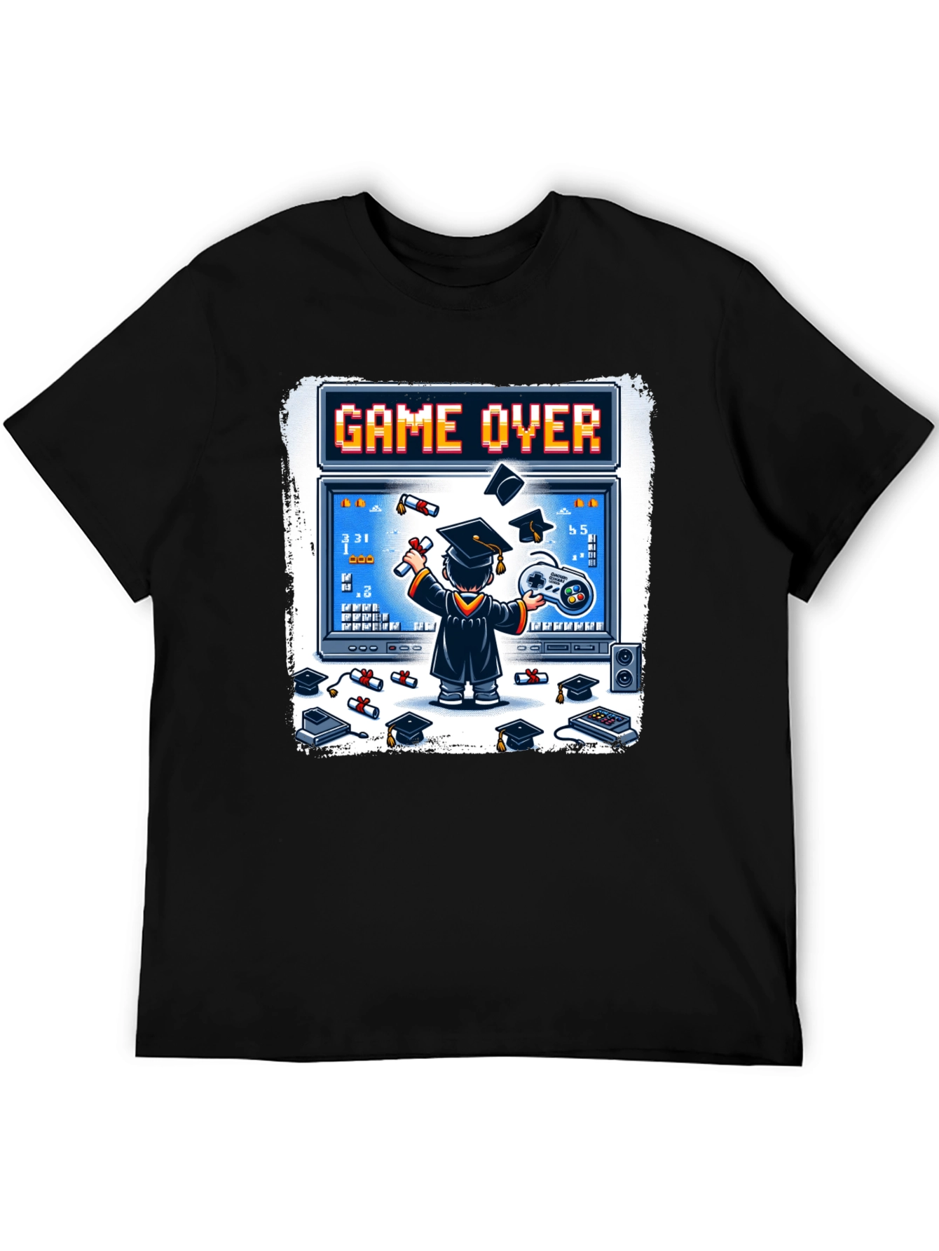 Game Over Graduation T-Shirt - Gamer Grad Gift