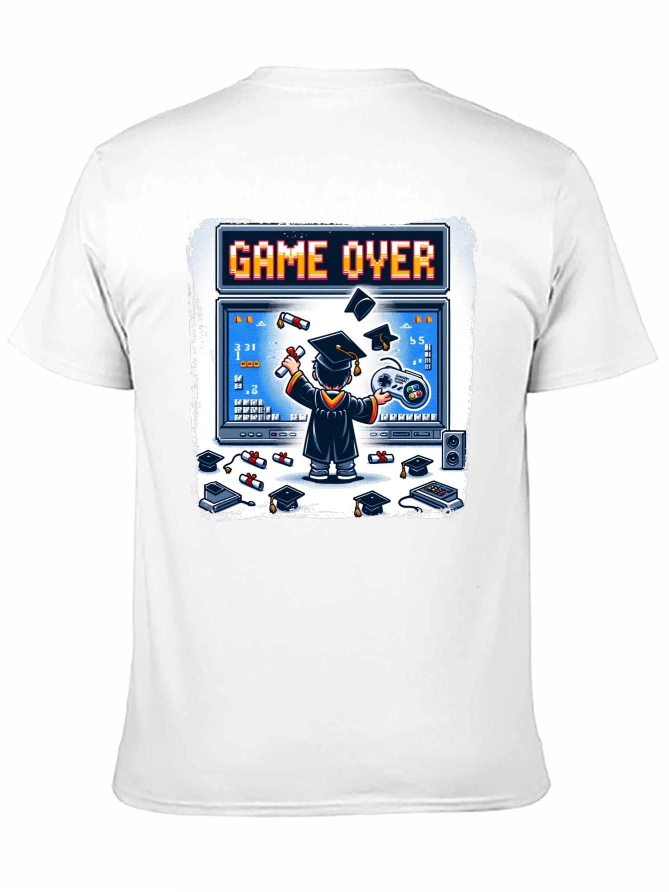 Game Over Graduation T-Shirt - Gamer Grad Gift