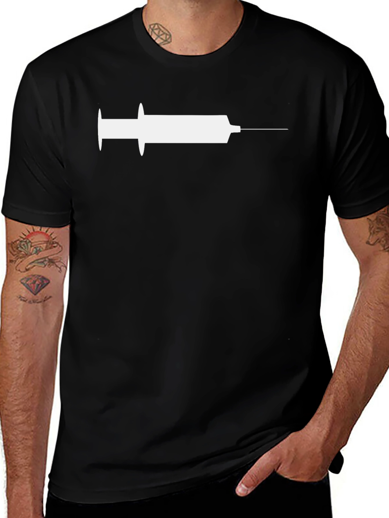 Syringe Graphic Tee - Inject Some Fun!