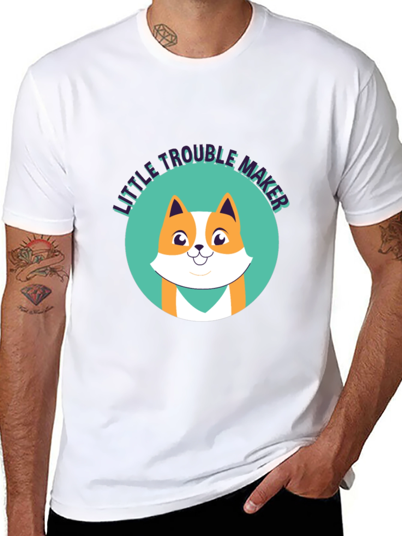 Little Trouble Maker T-Shirt Cute Fox Design