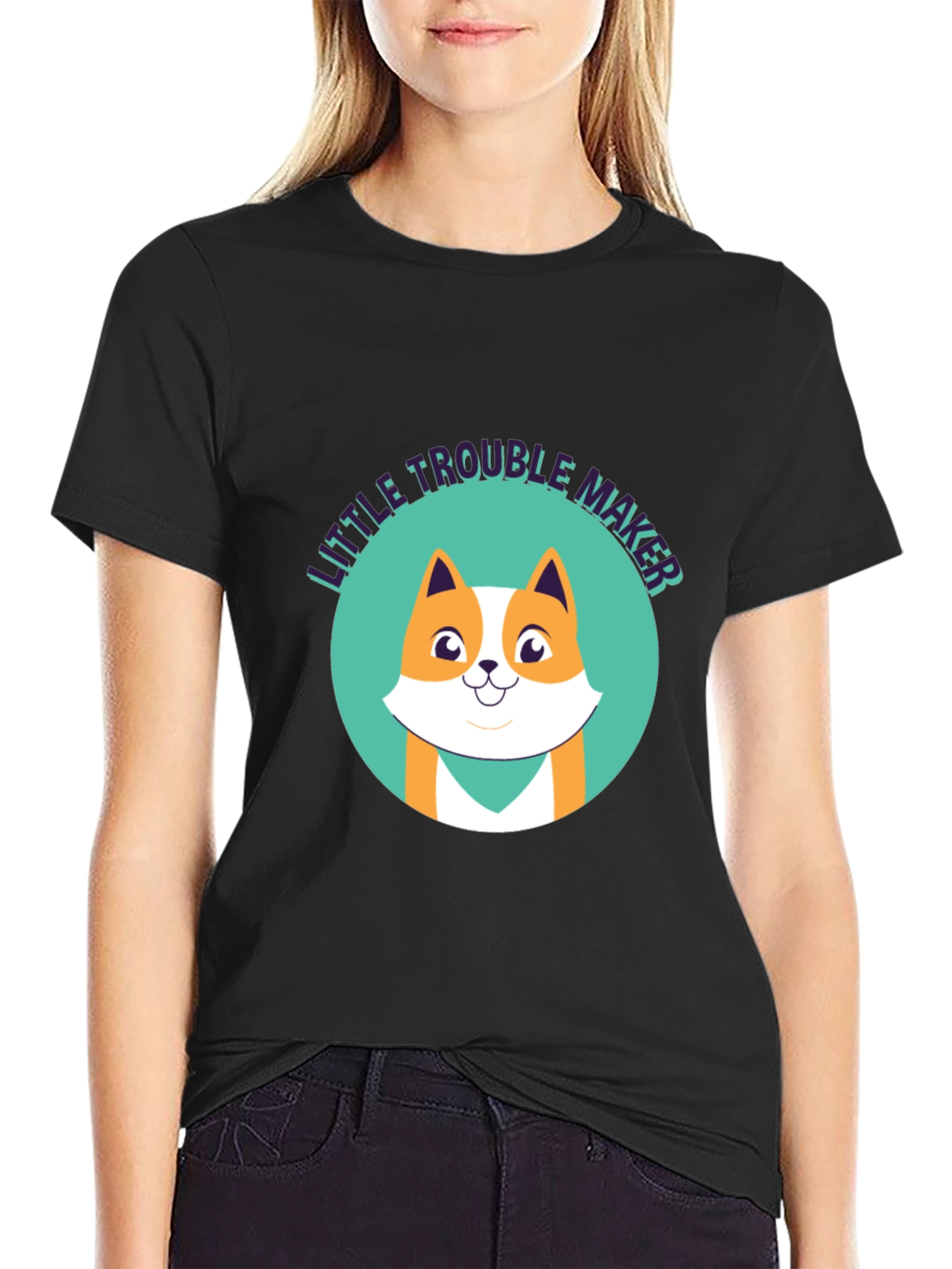 Little Trouble Maker T-Shirt Cute Fox Design