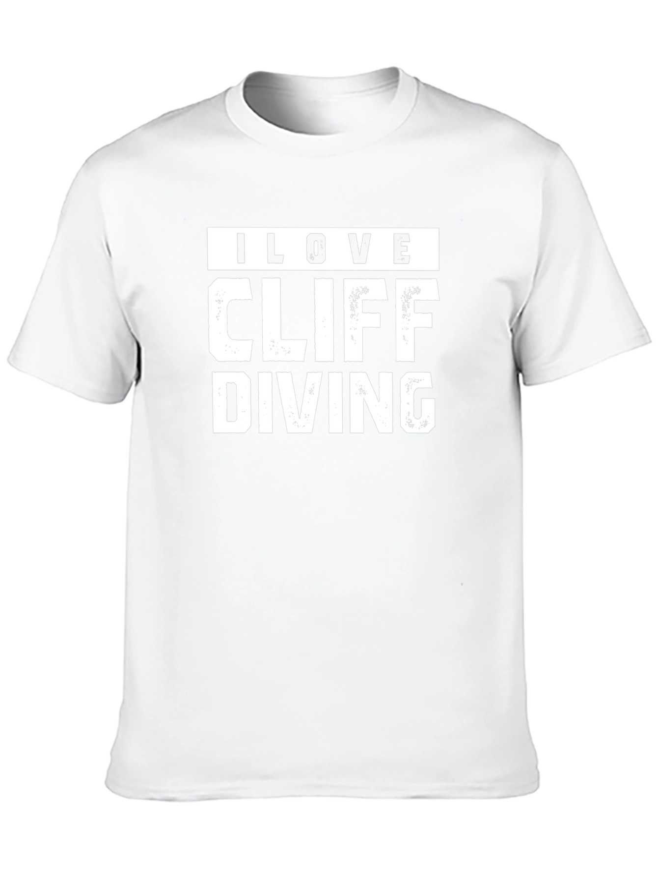 I Love Cliff Diving Black T-Shirt