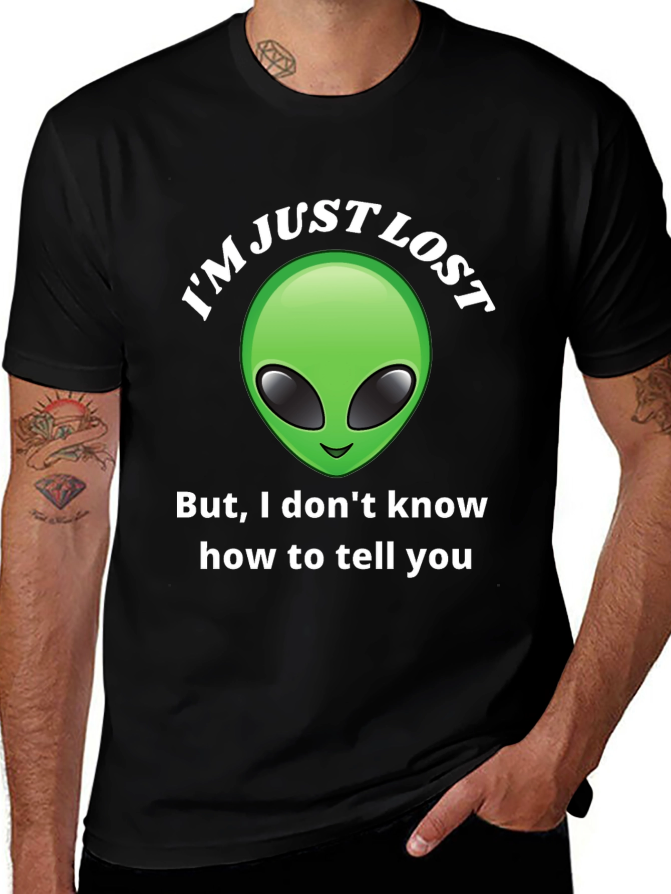 Im Just Lost Alien Graphic T-Shirt