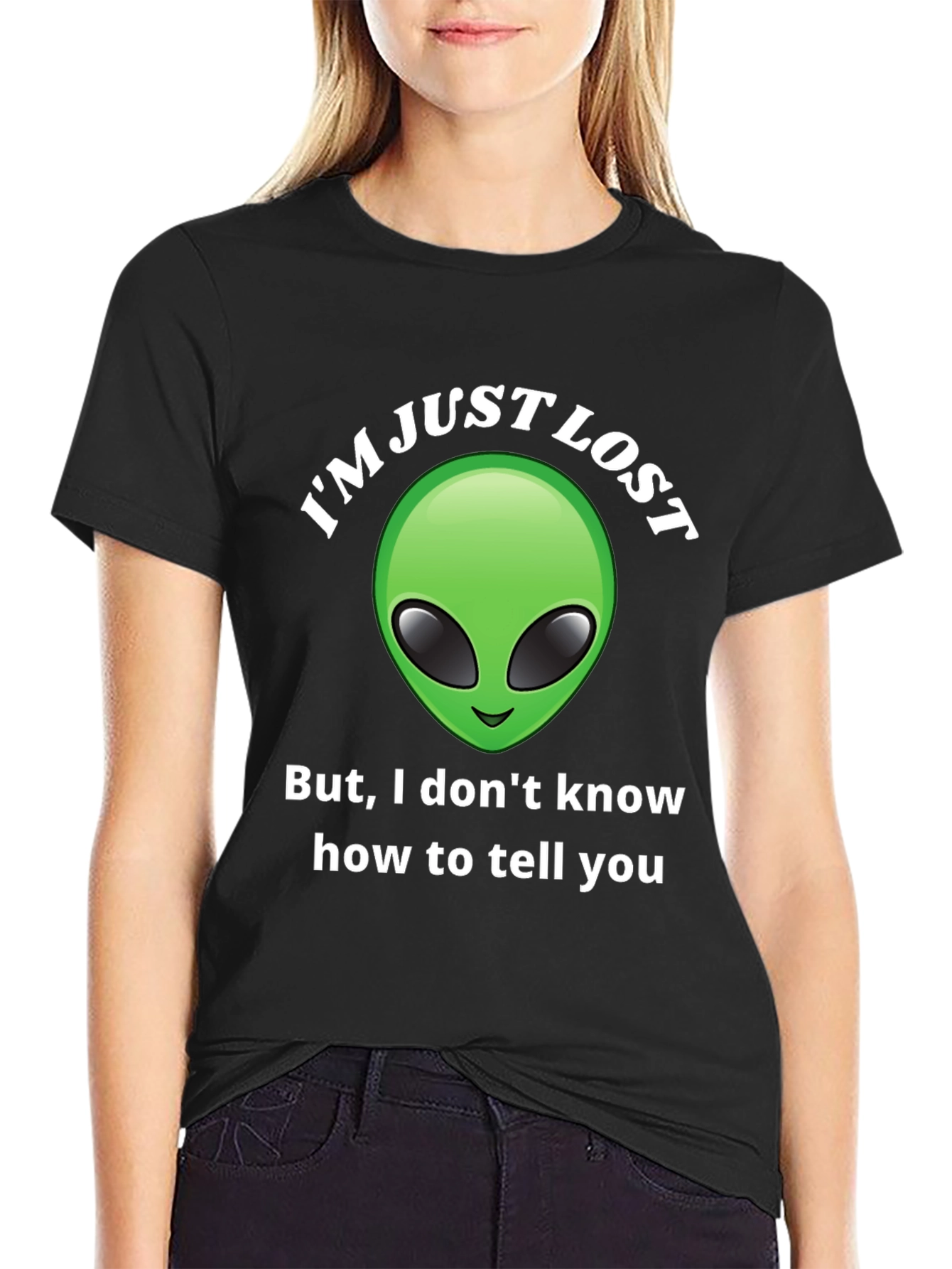 Im Just Lost Alien Graphic T-Shirt