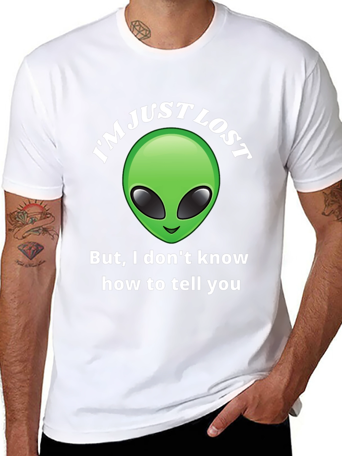 Im Just Lost Alien Graphic T-Shirt