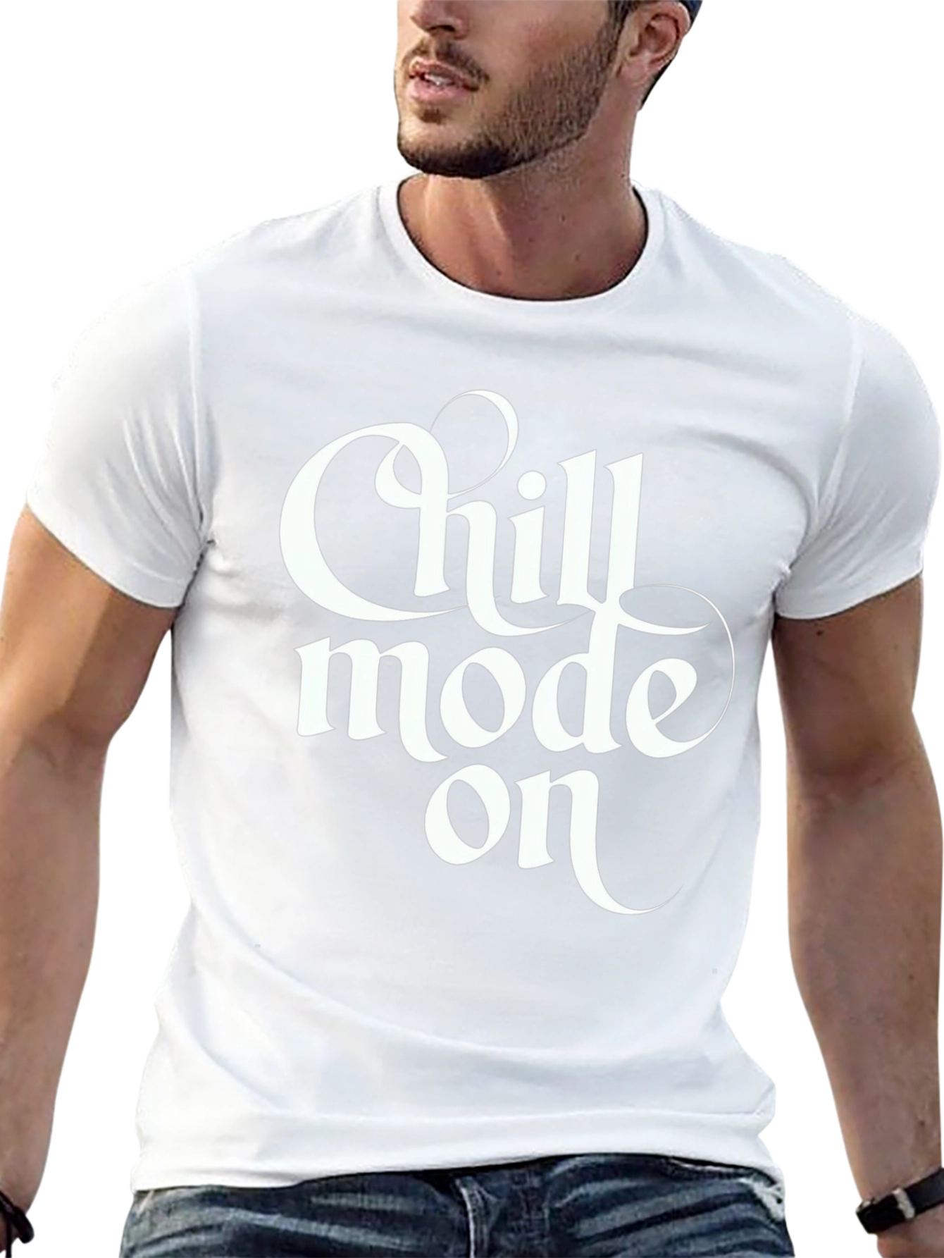 Chill Mode On Graphic Tee - Relaxed Comfort