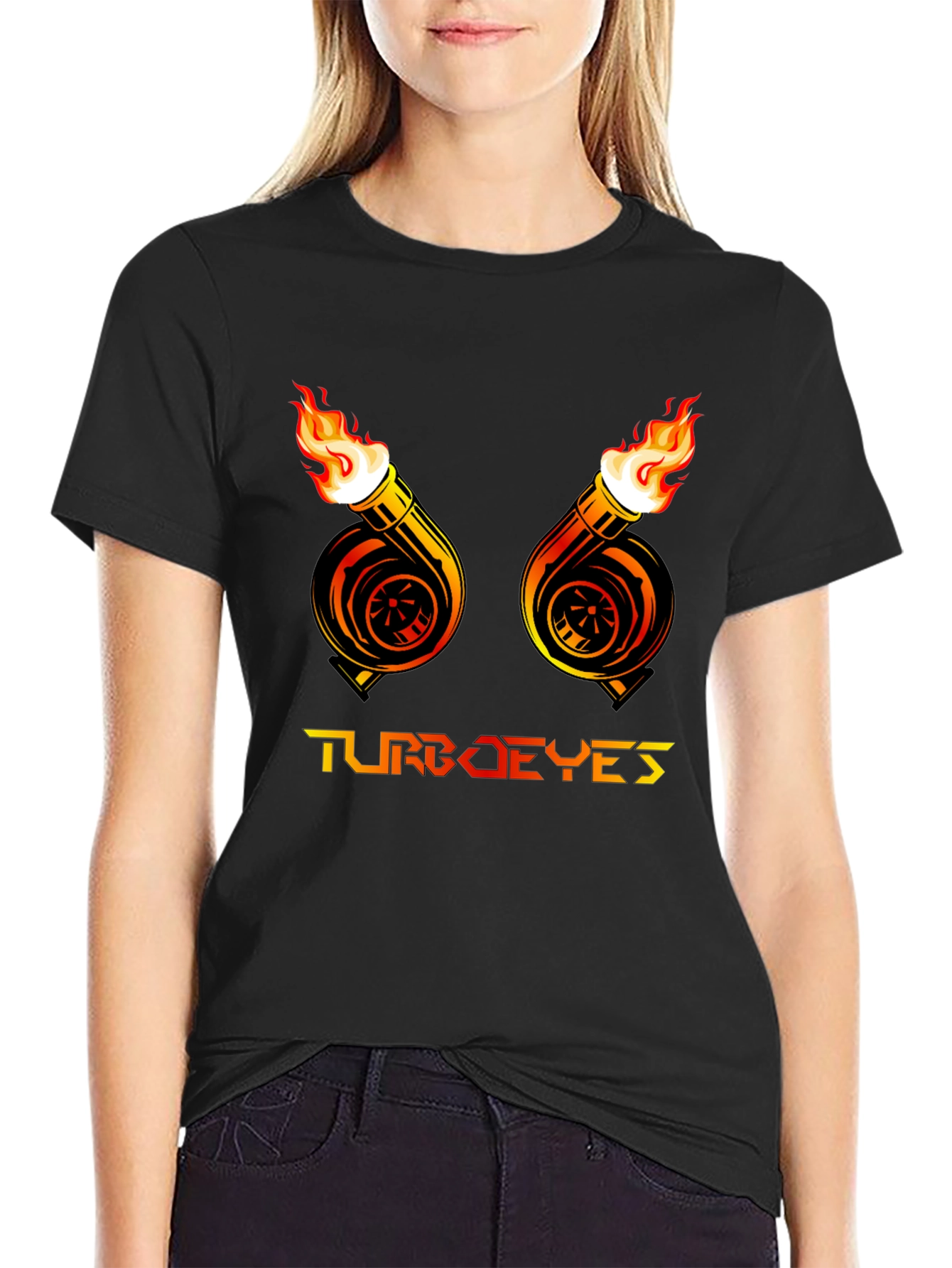Turbo Eyes Graphic Tee - Mens Black T-Shirt