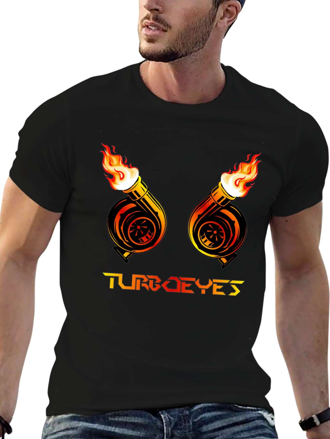 Turbo Eyes Graphic Tee - Mens Black T-Shirt
