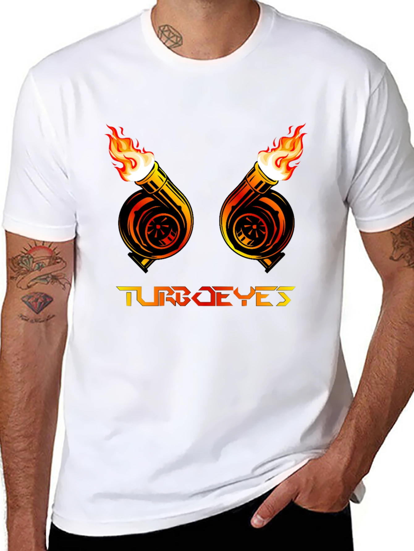 Turbo Eyes Graphic Tee - Mens Black T-Shirt