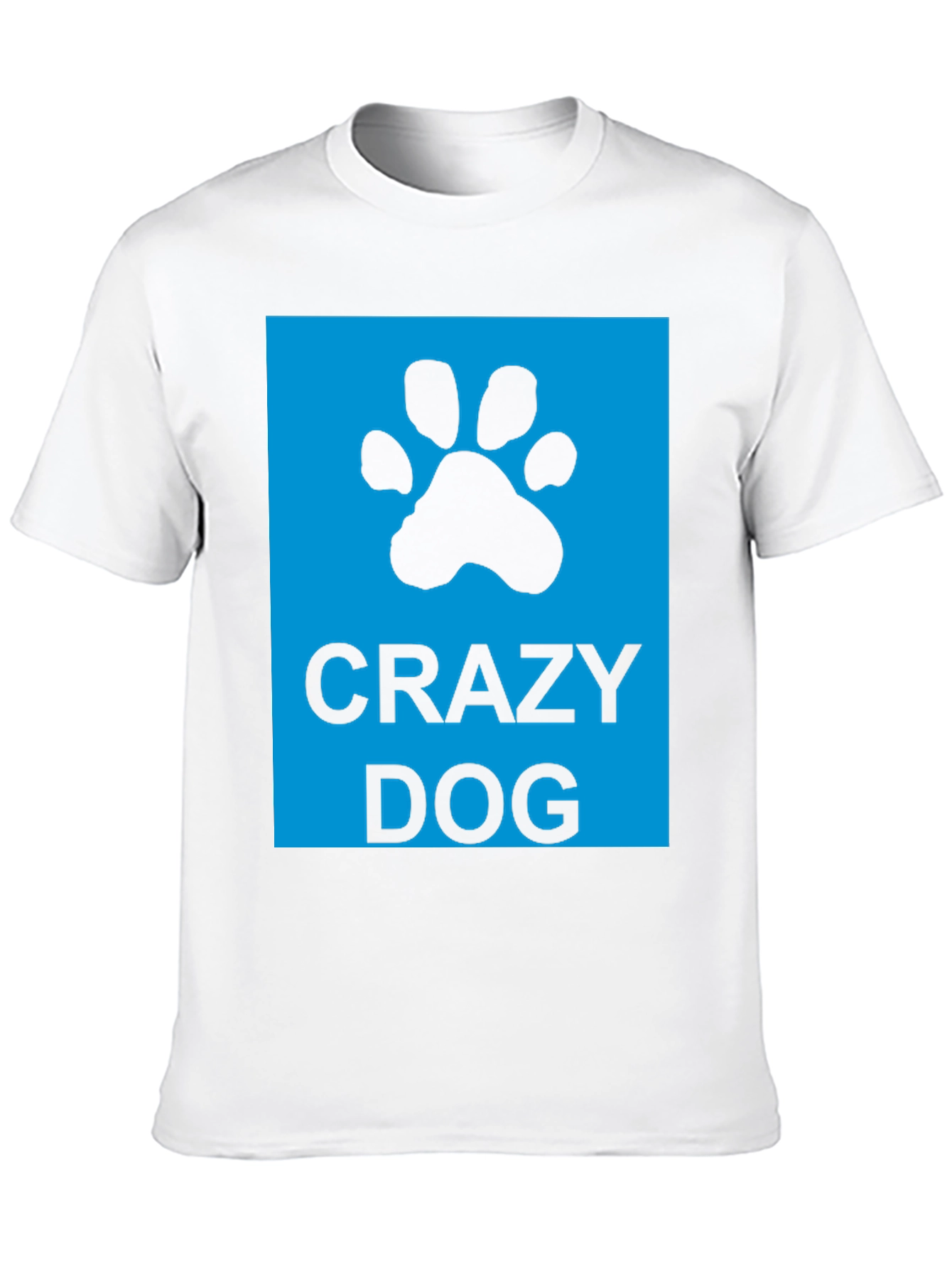 Crazy Dog T-Shirt - Unisex Black Tee