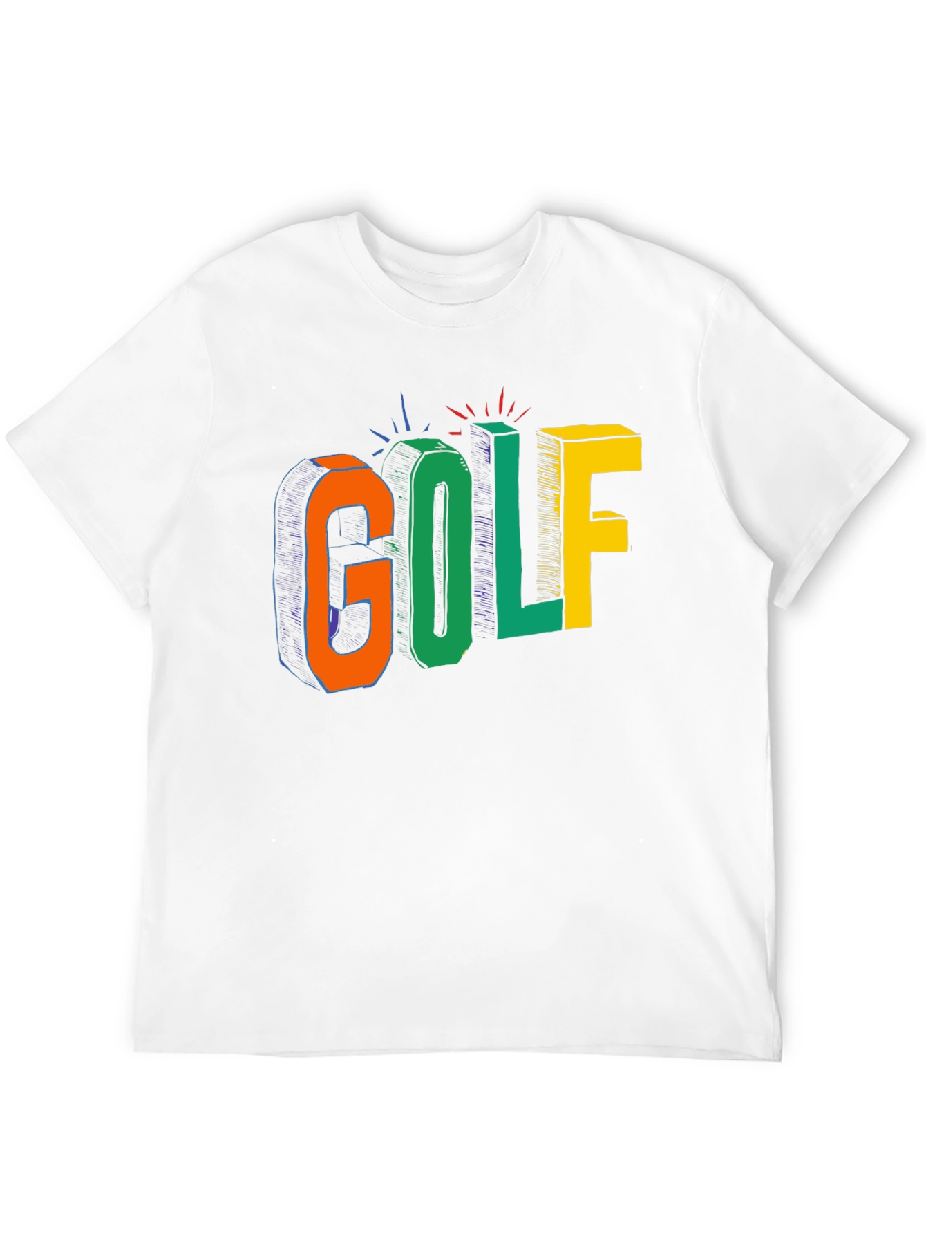 Colorful Golf Graphic T-Shirt