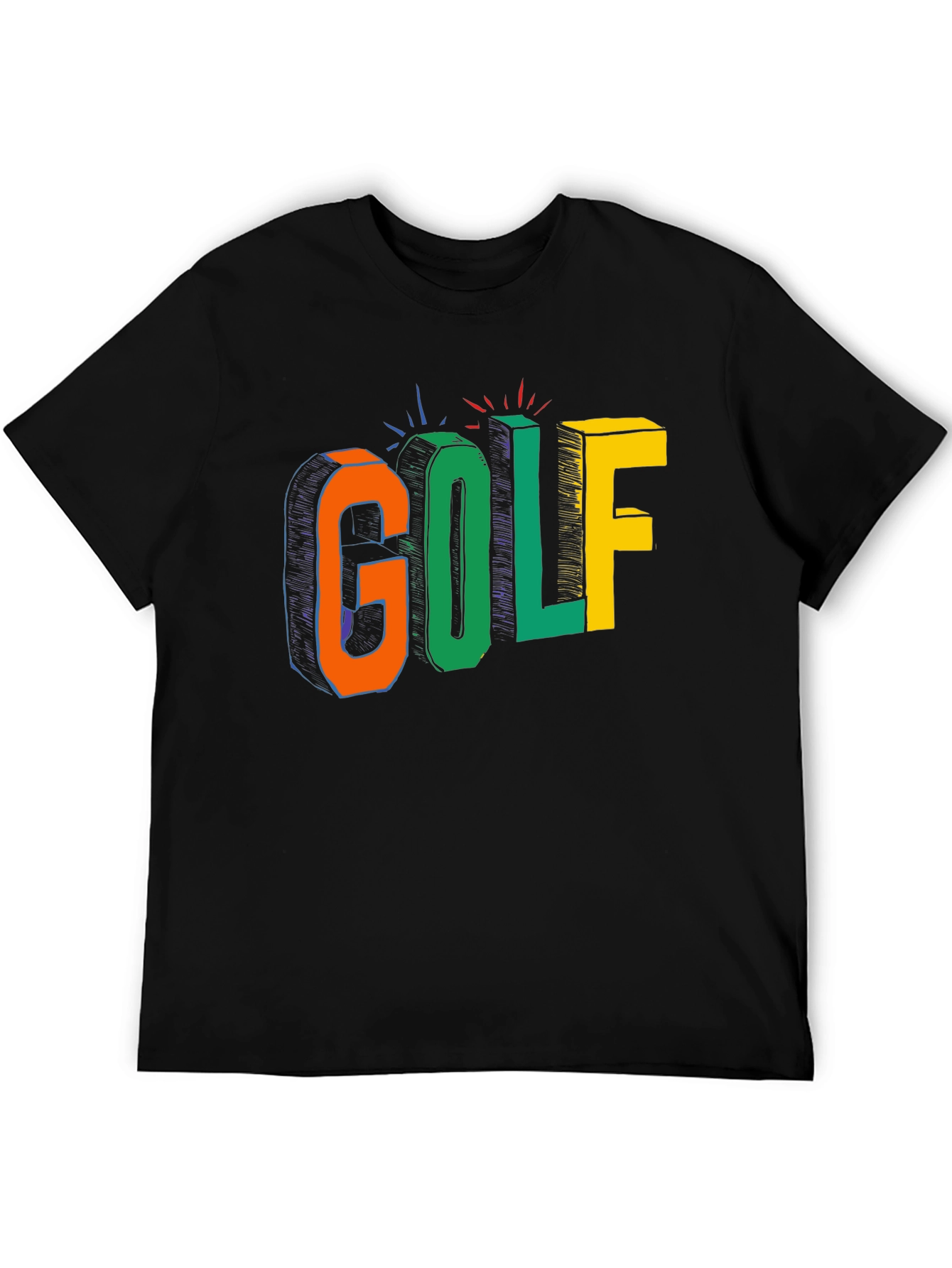 Colorful Golf Graphic T-Shirt