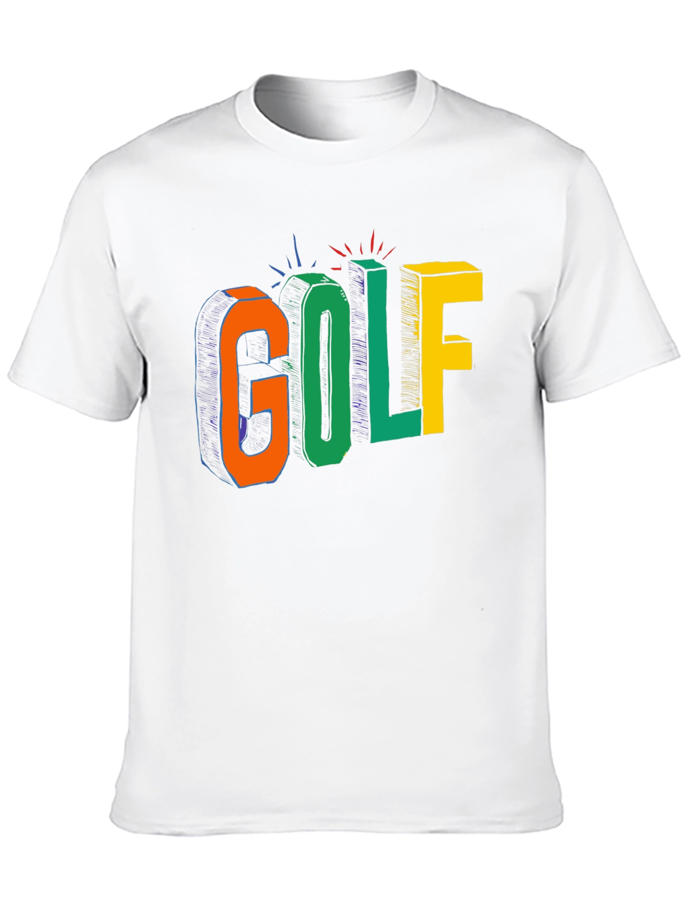 Colorful Golf Graphic T-Shirt