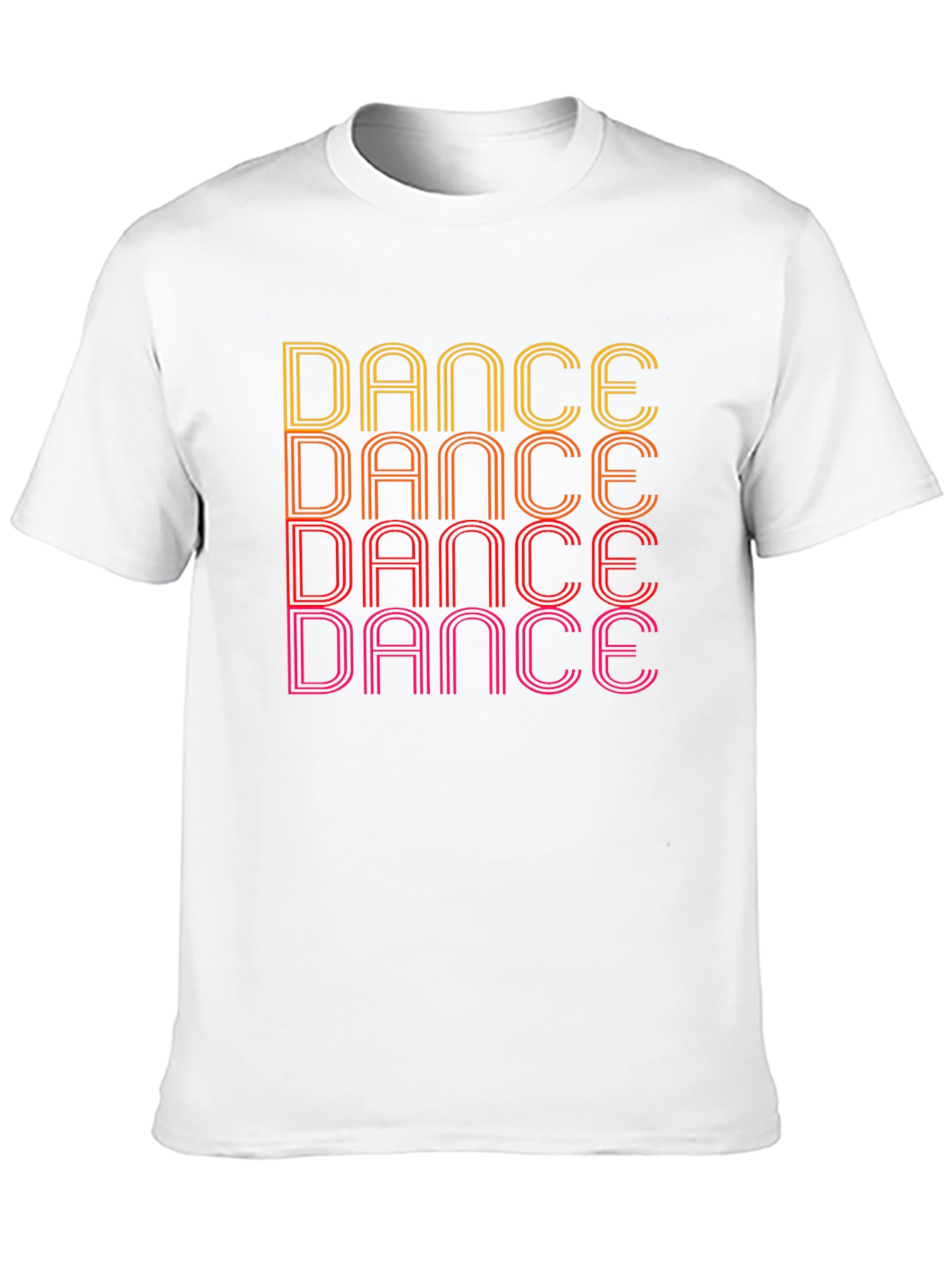 Retro Dance Graphic Tee - Black Cotton T-Shirt