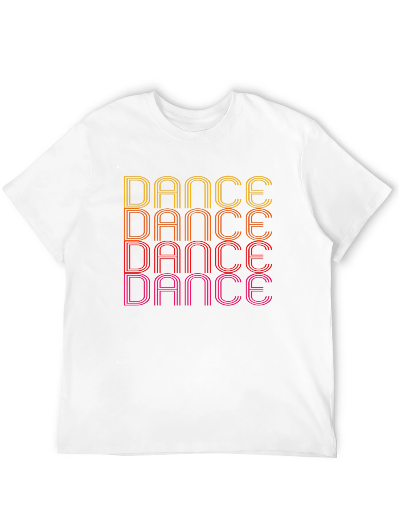 Retro Dance Graphic Tee - Black Cotton T-Shirt