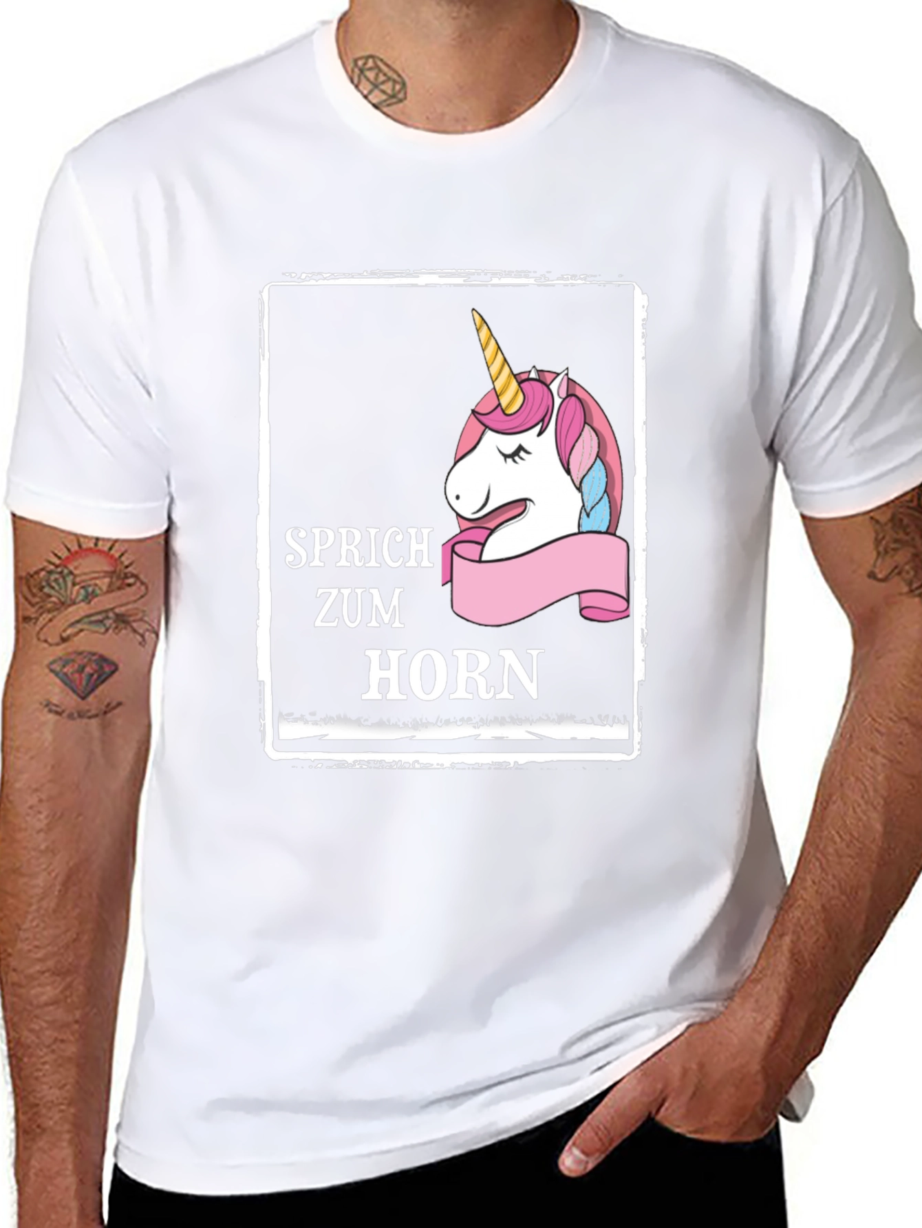 Unicorn Horn Black T-Shirt