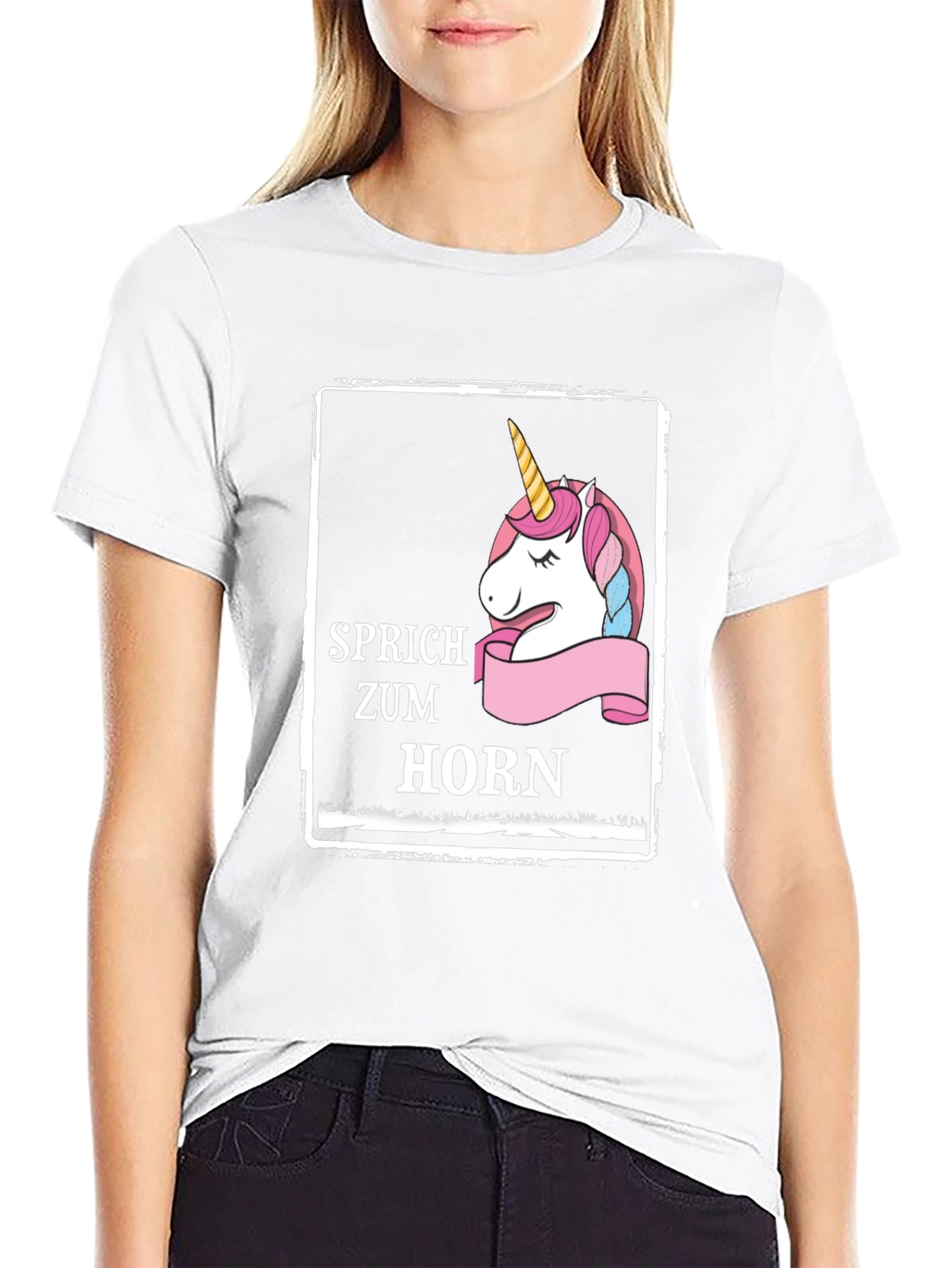 Unicorn Horn Black T-Shirt