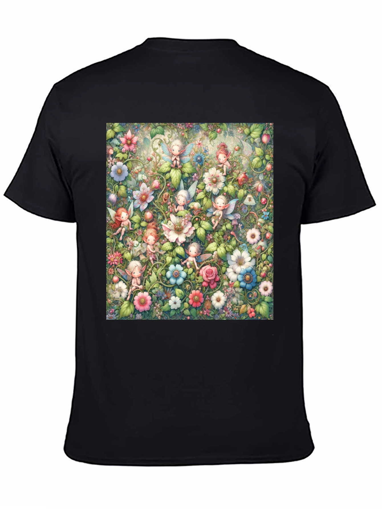 Fairy Garden T-Shirt - Whimsical Floral Design