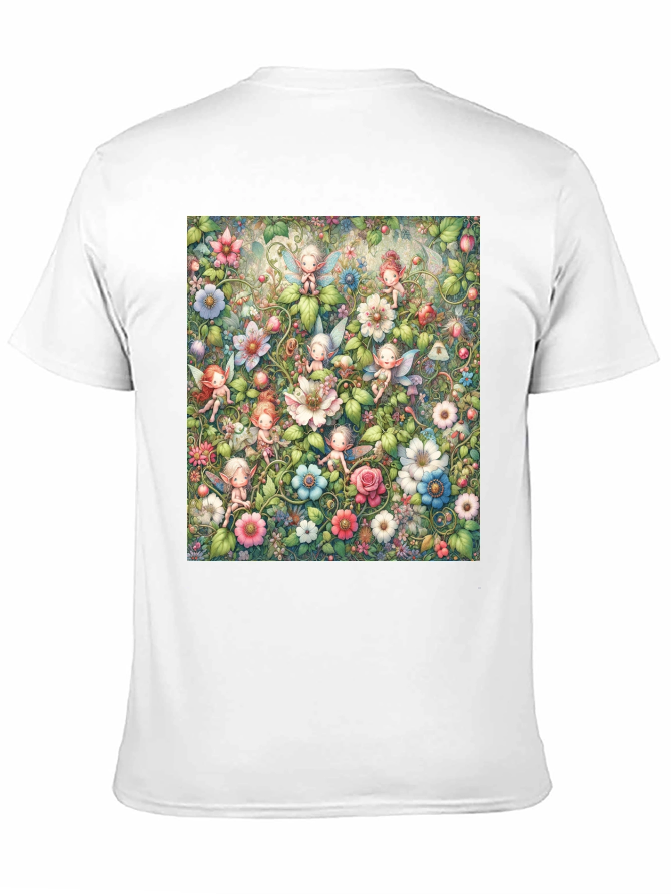 Fairy Garden T-Shirt - Whimsical Floral Design