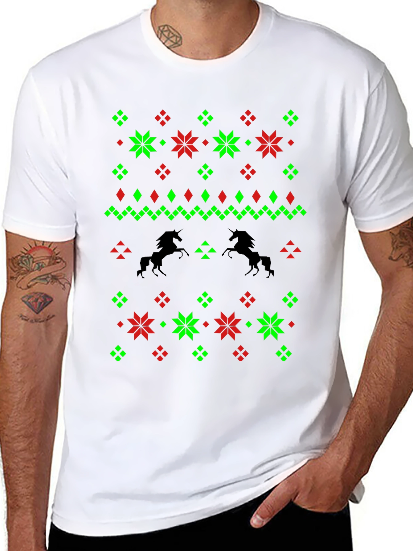 Unicorn Ugly Christmas Sweater T-Shirt