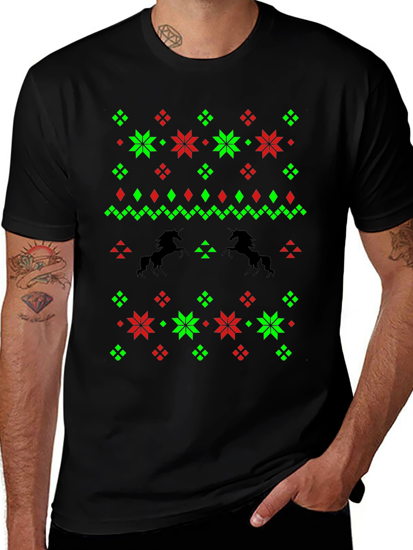 Unicorn Ugly Christmas Sweater T-Shirt