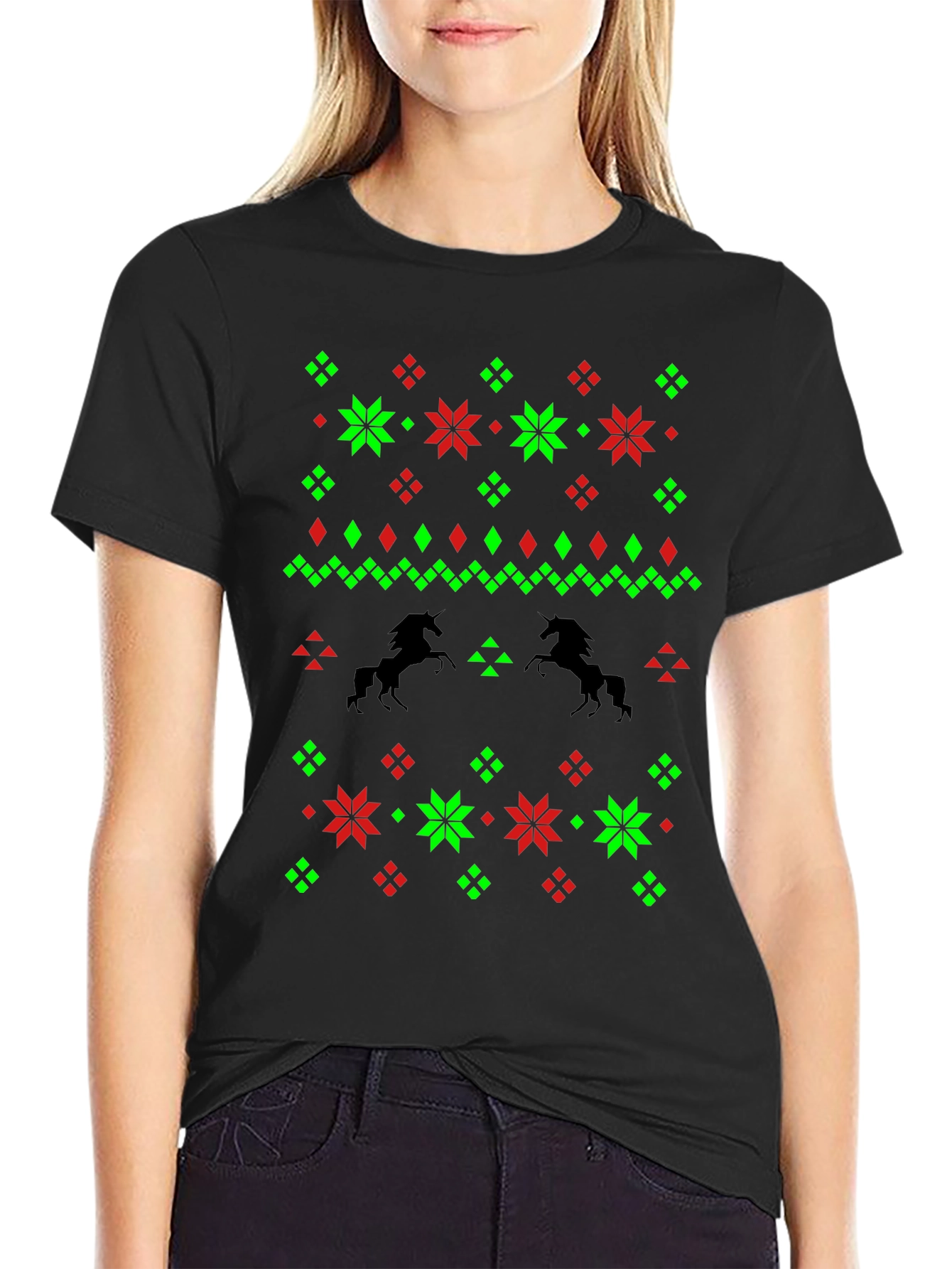 Unicorn Ugly Christmas Sweater T-Shirt