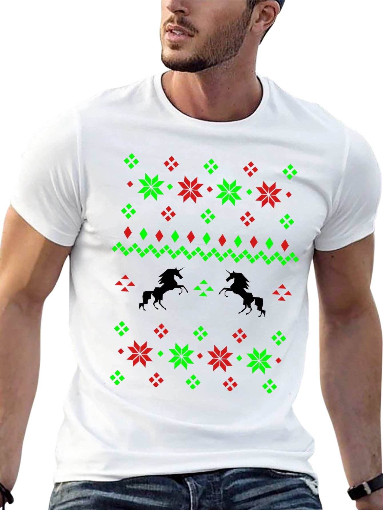 Unicorn Ugly Christmas Sweater T-Shirt