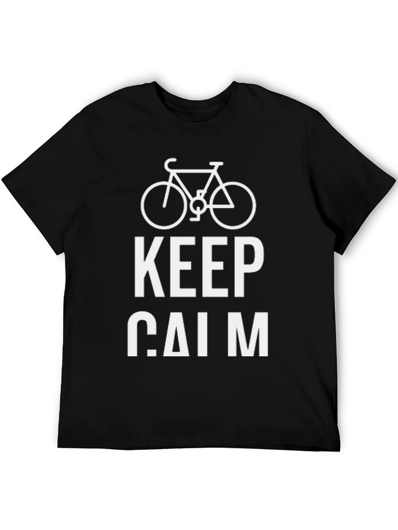 Keep Calm T-Shirt - Bicycle Graphic
