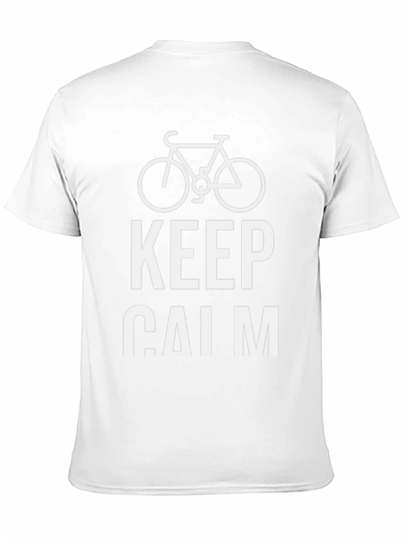 Keep Calm T-Shirt - Bicycle Graphic