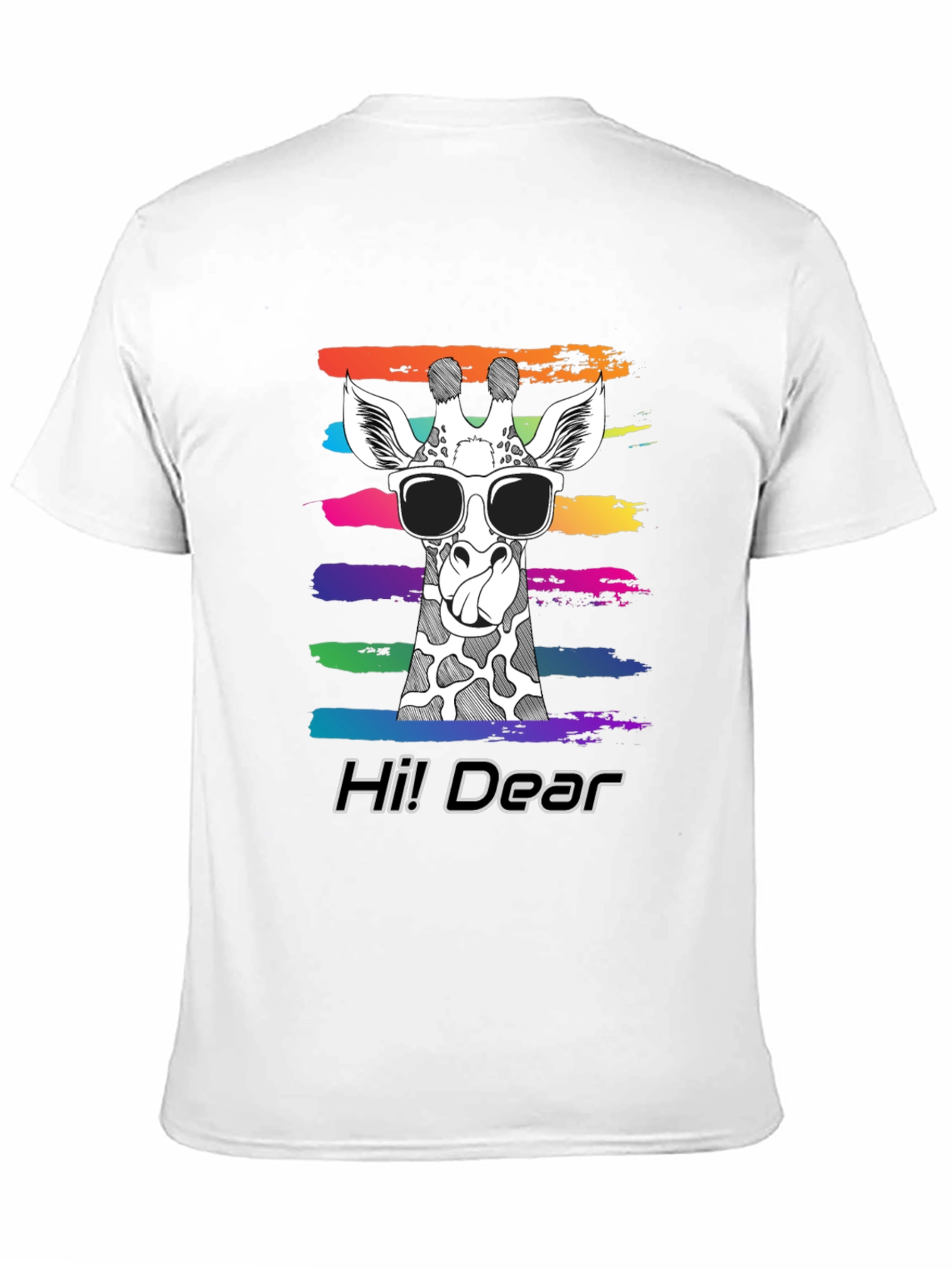 Cool Giraffe Tee - Hi Dear Graphic T-Shirt