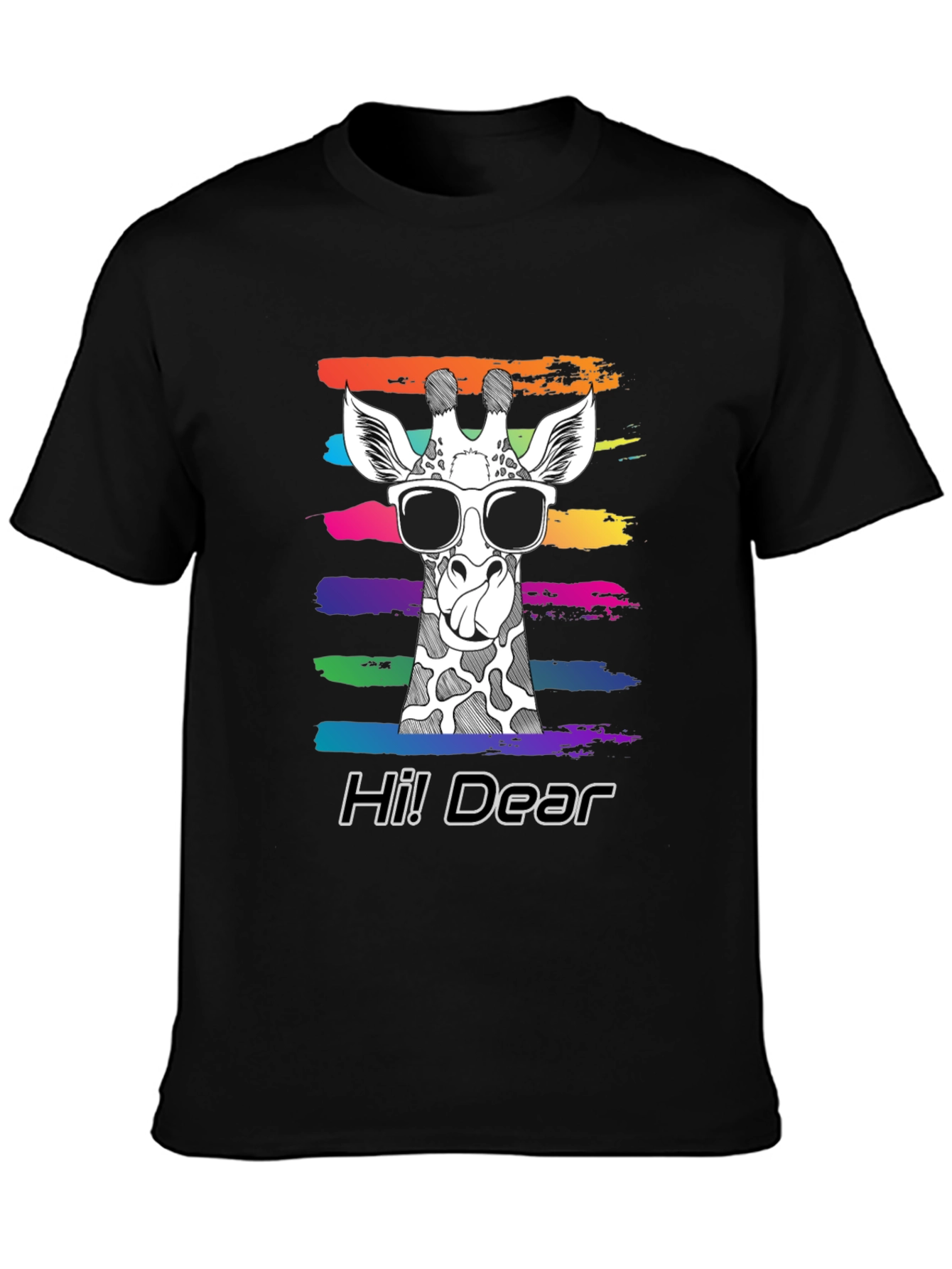 Cool Giraffe Tee - Hi Dear Graphic T-Shirt