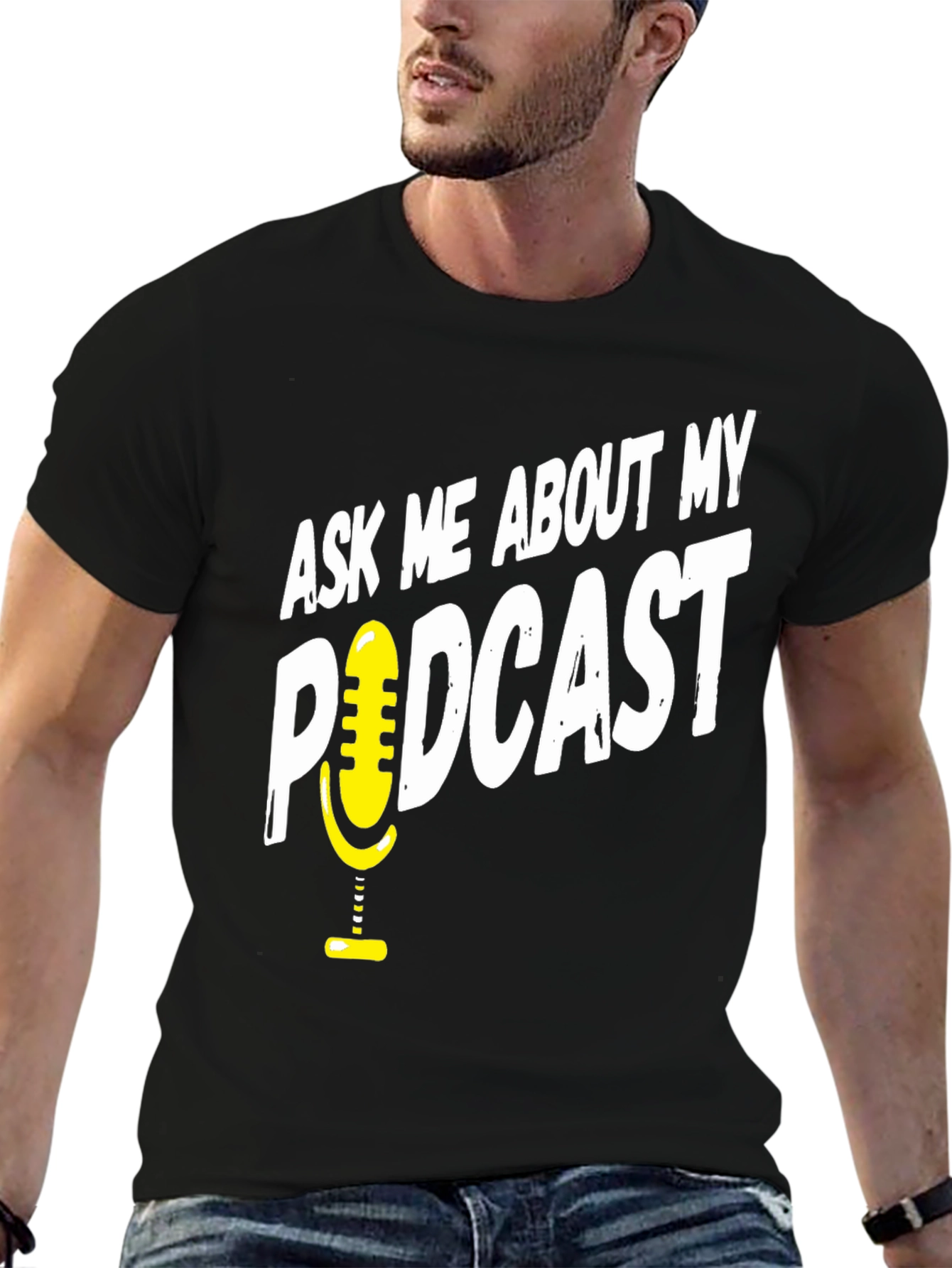Ask Me About My Podcast Graphic T-Shirt