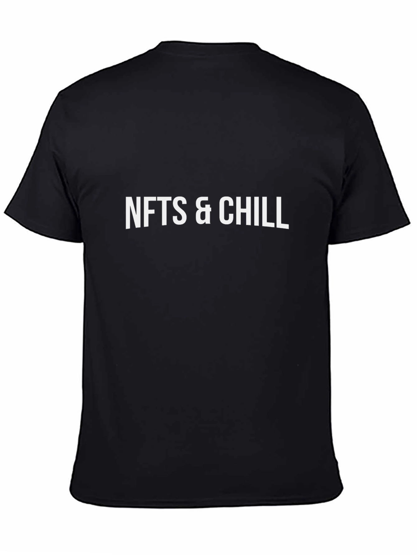 NFTs & Chill Graphic Tee - Black Cotton T-Shirt
