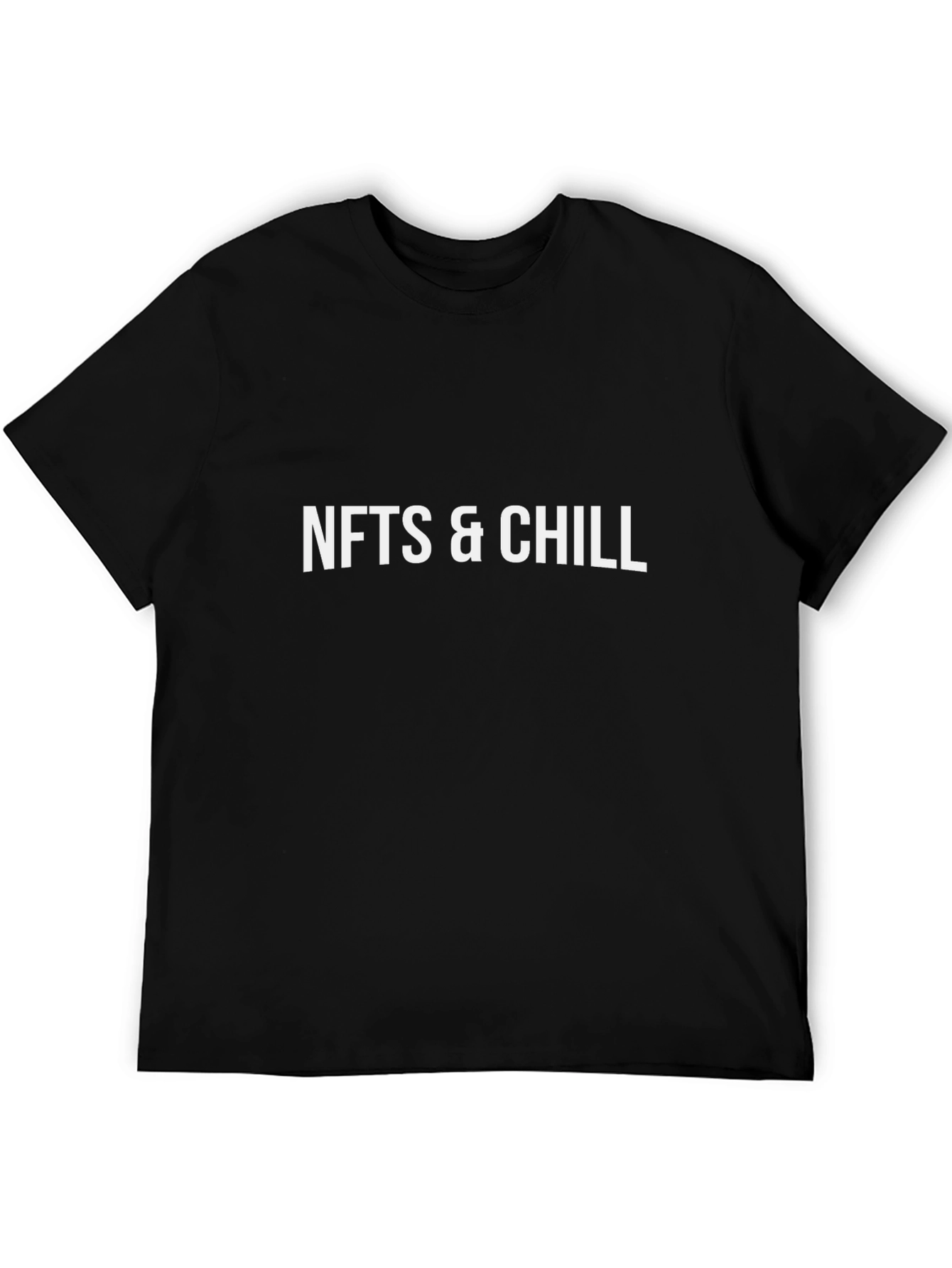 NFTs & Chill Graphic Tee - Black Cotton T-Shirt
