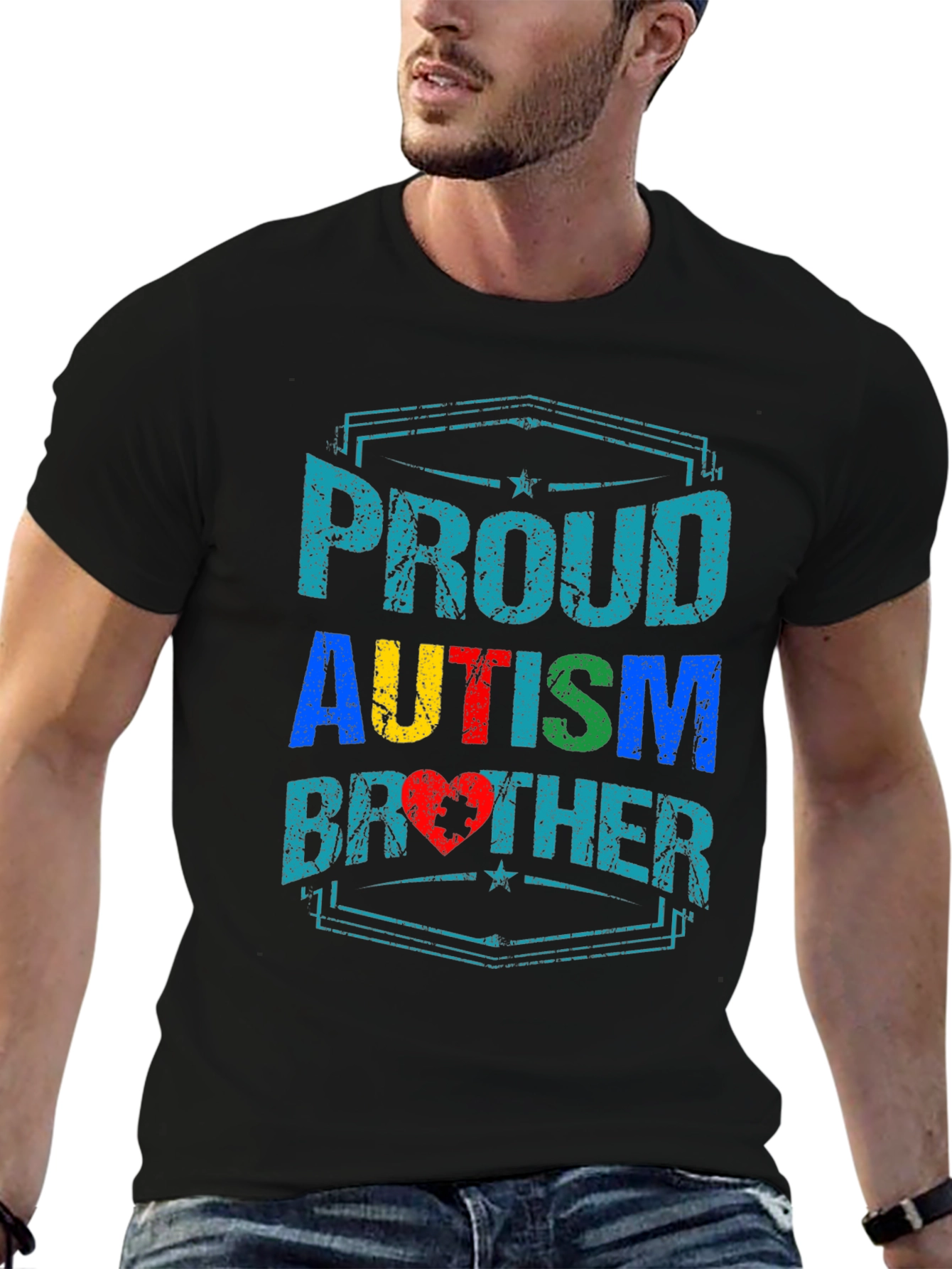 Proud Autism Brother T-Shirt - Awareness Support